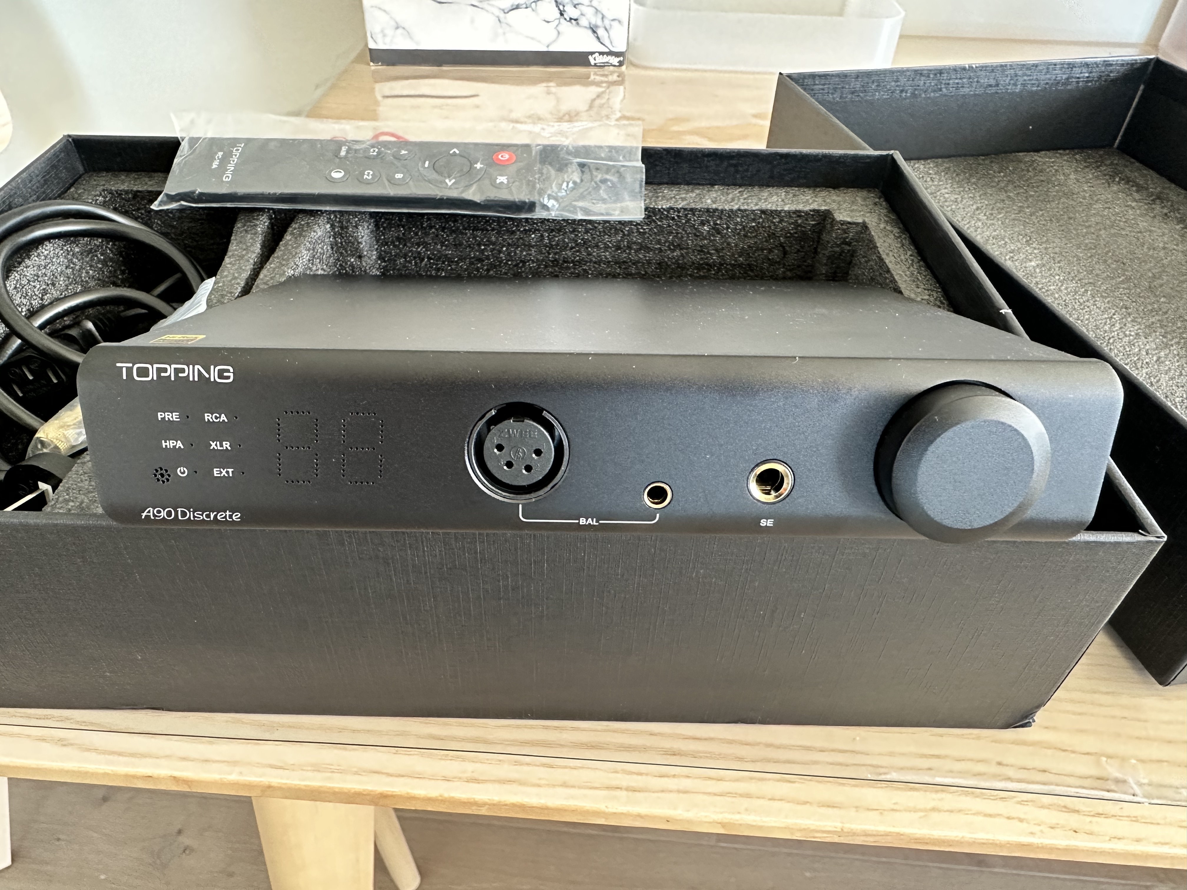 Topping A90d (discrete) balanced headphone ampblack ﻿ Stereo, Home