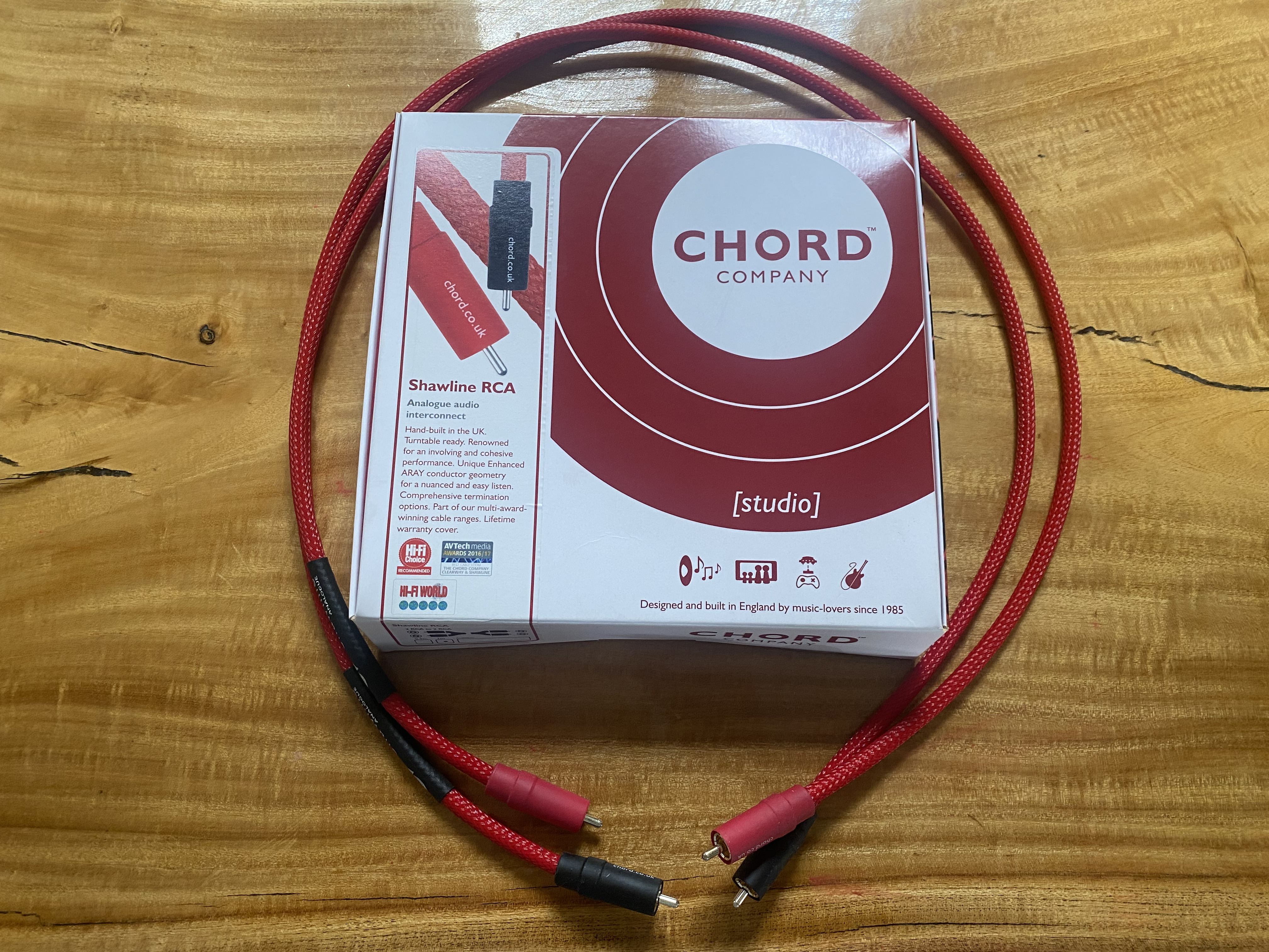 SOLD ELSEWHERE Chord Shawline RCA ﻿ HiFi and Cinema Cables & Accessories
