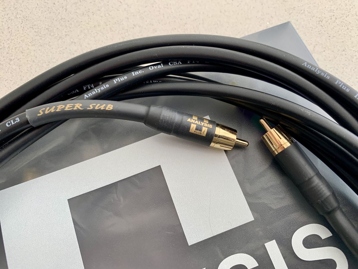 Analysis Plus Super-Sub RCA Subwoofer Cable - 6.0mtr - Hi-Fi and Cinema ...