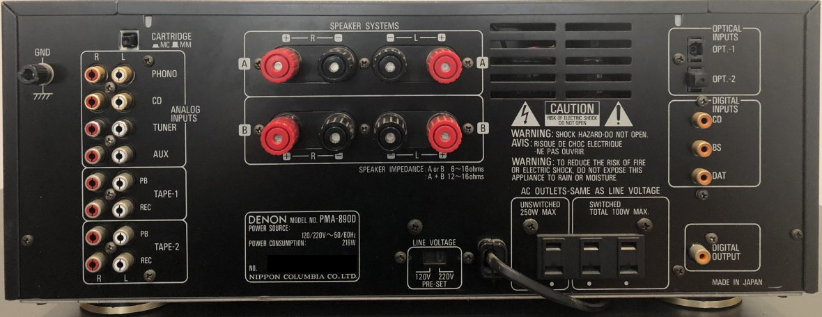 DENON 890D アンプ、動作確認済み、良い品。 Yahoo!オークション -「denon pma-890d」の落札相場・落札価格