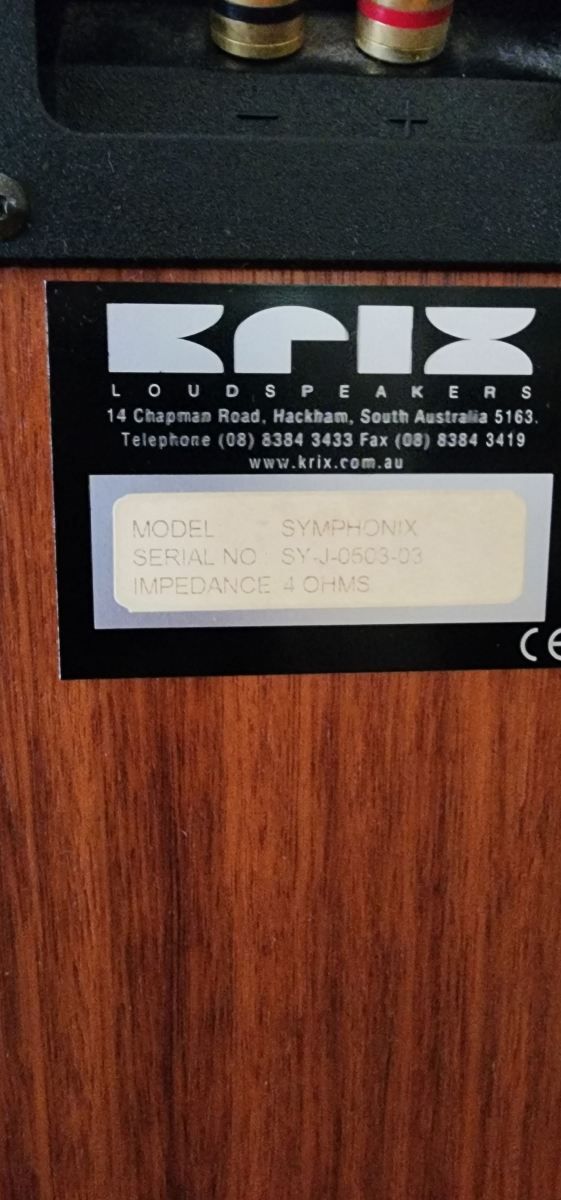 Krix symphonix floor standing speakers - Stereo, Home Cinema ...