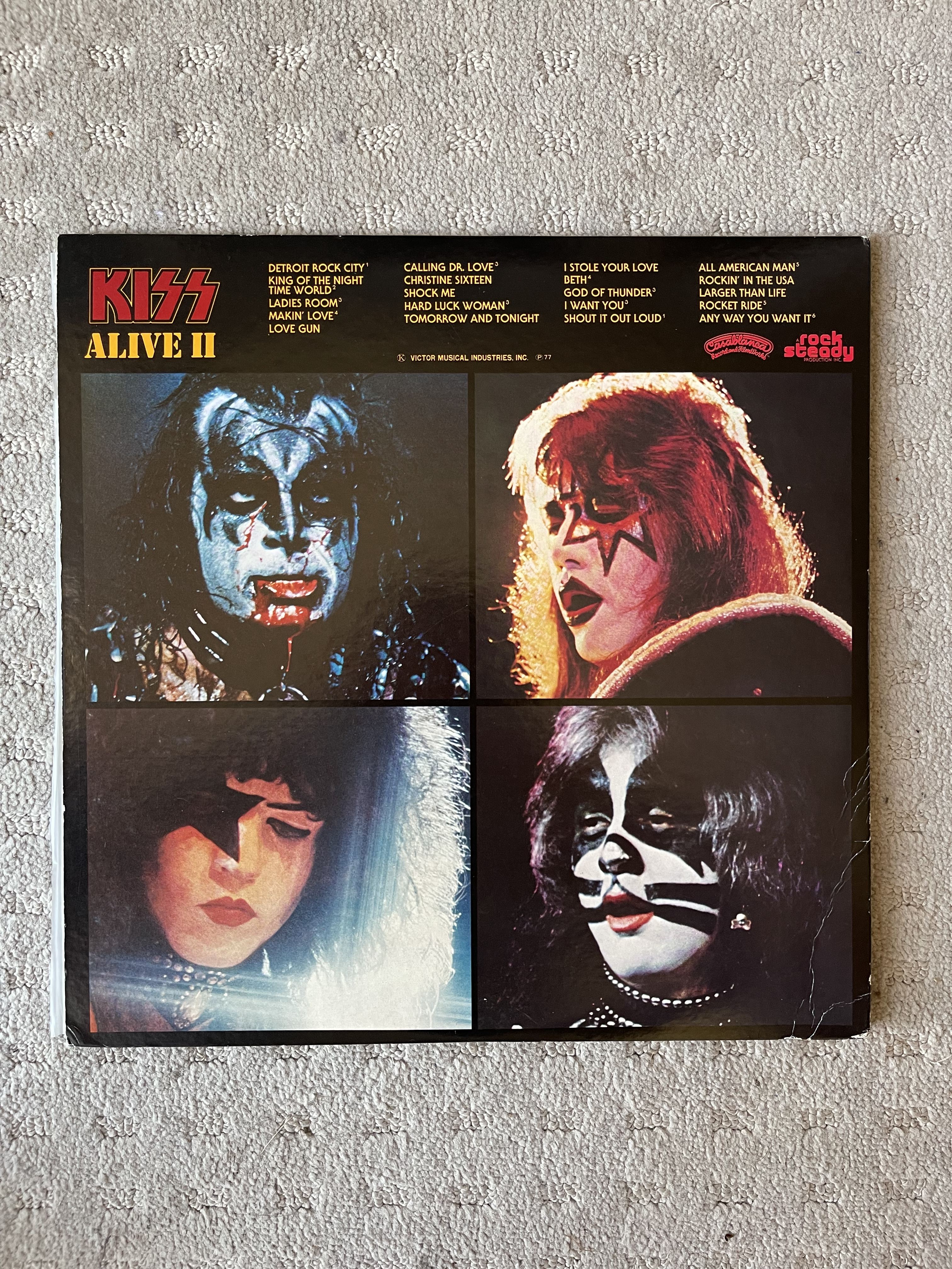 SOLD ELSEWHERE: Kiss - Alive II 1977 Japanese Pressing w