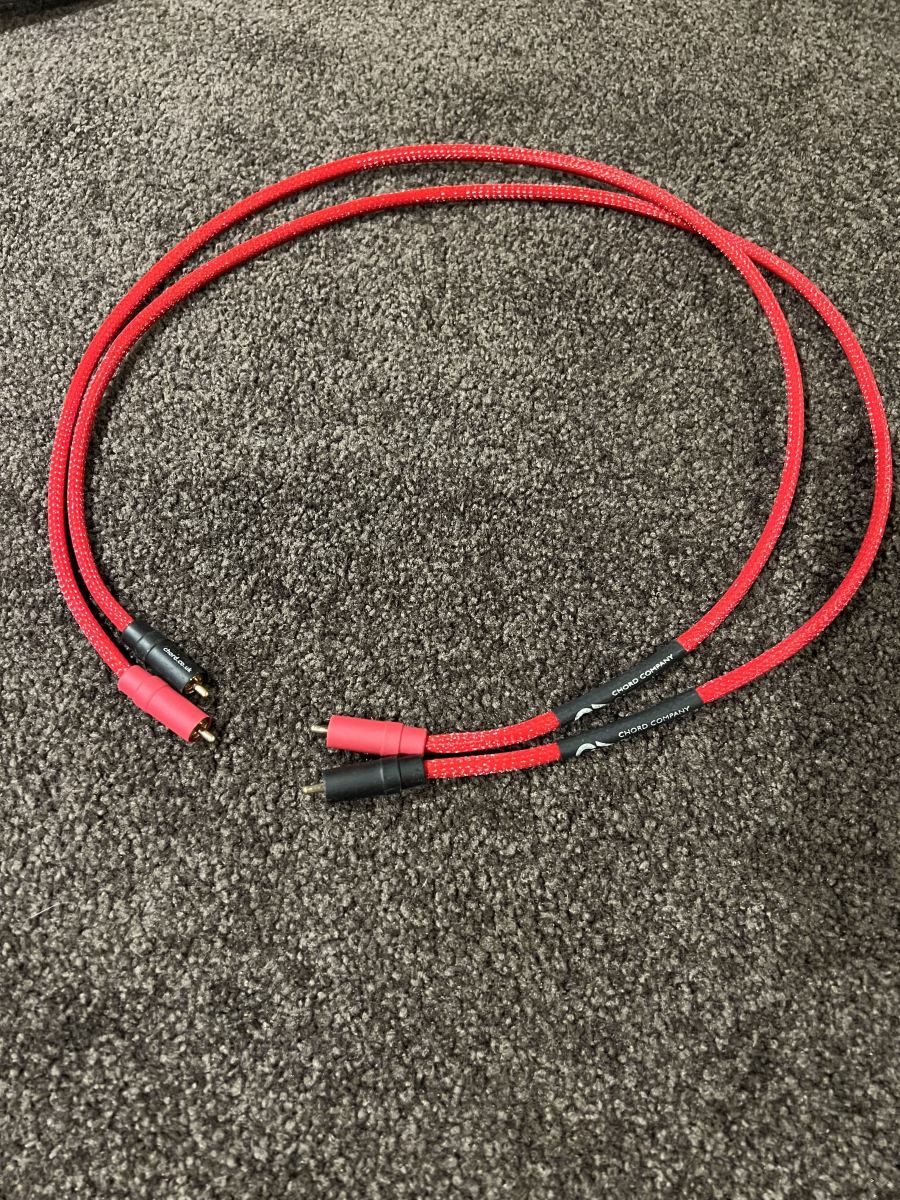Chord Shawline RCA 1m ﻿ HiFi and Cinema Cables & Accessories