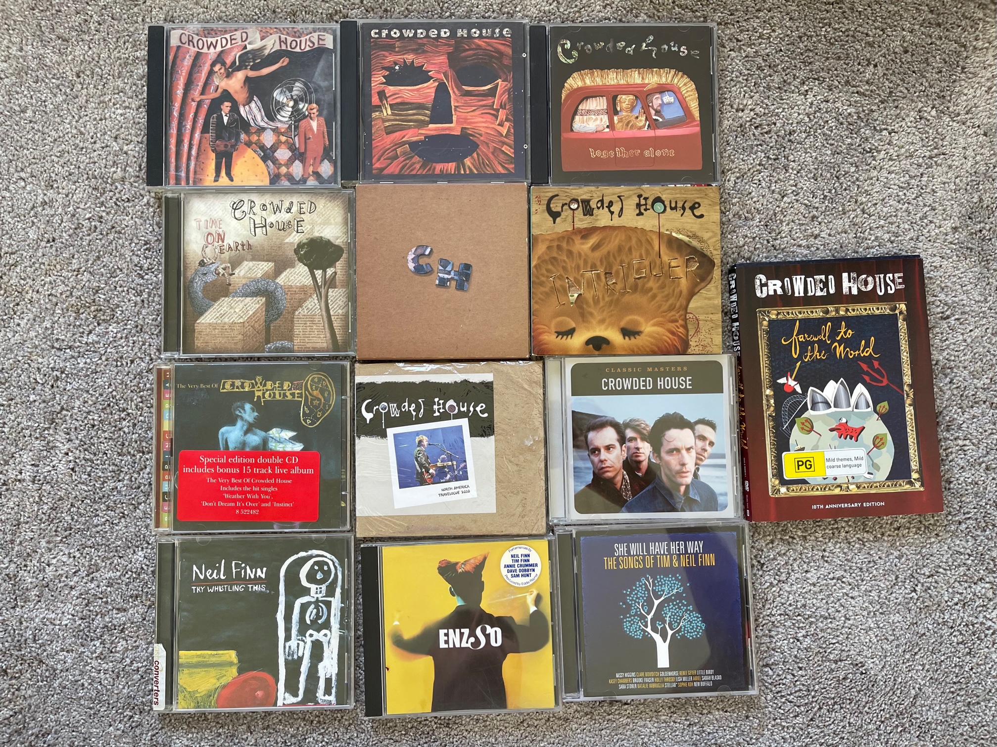 Crowded House CDs Qty 12 Vinyl, CD, and Bluray International