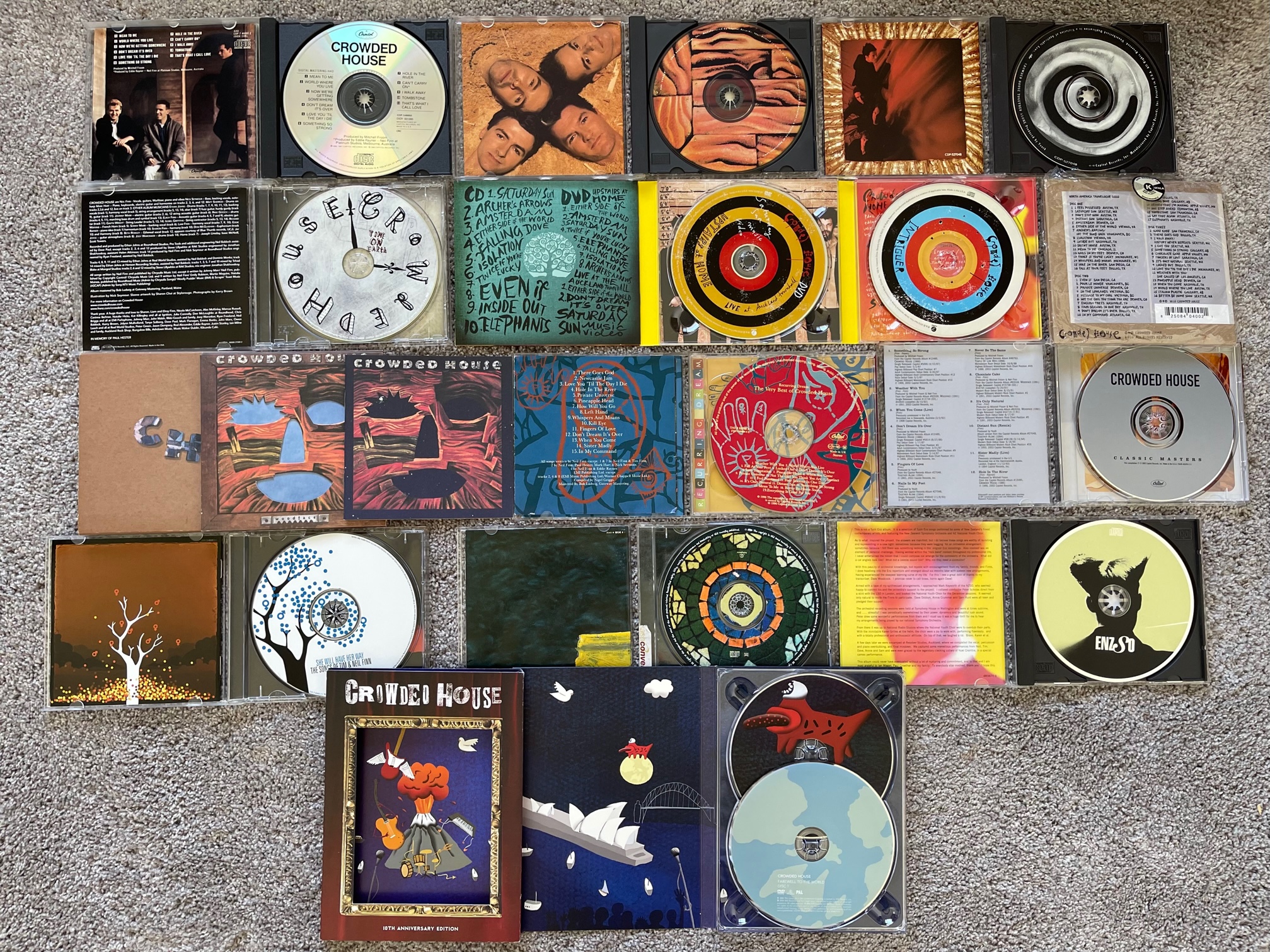 Crowded House CDs Qty 12 Vinyl, CD, and Bluray International