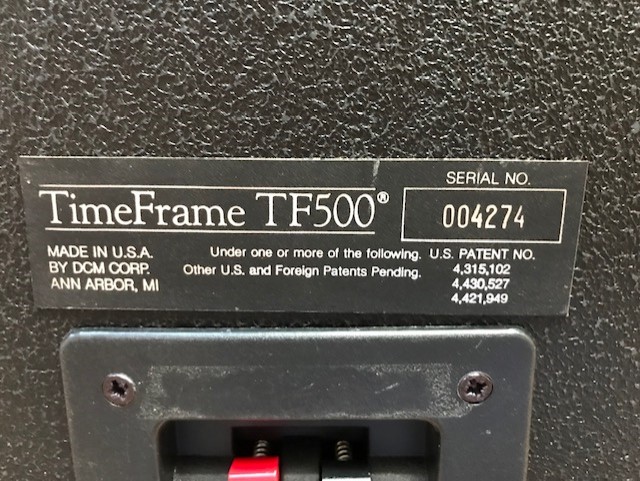 SOLD ELSEWHERE: DCM Timeframe TF500 Speakers - Stereo, Home