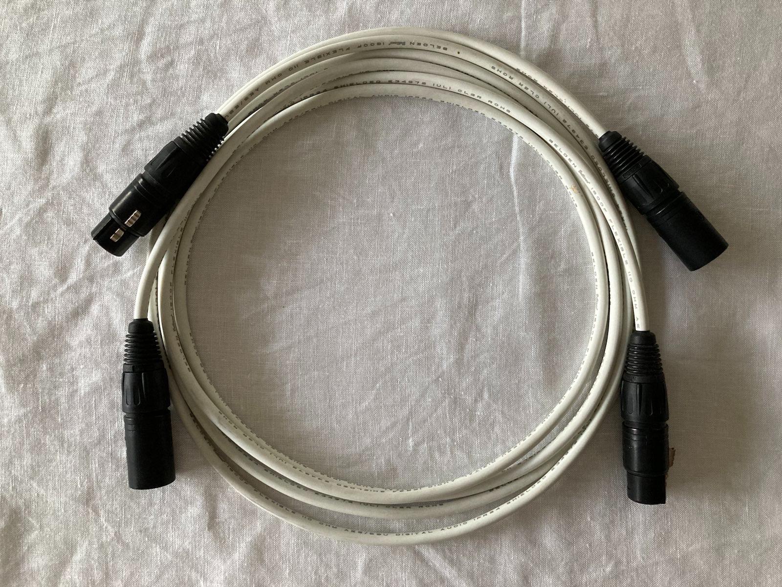 Blue Jeans Cable 1.5m Belden 1800F XLR/XLR cables (pair) ﻿ HiFi and