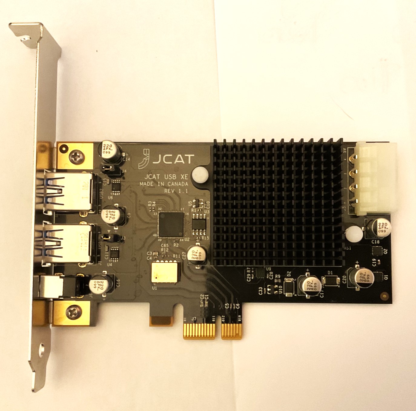 JCat XE USB Card for PC Music Server ﻿ HiFi and Cinema Cables