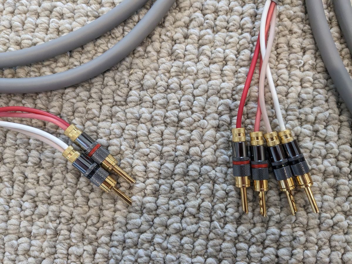 Speaker Cable Blue Jean Canare 4S11 Biwire 2.5 metres ﻿ HiFi and Cinema Cables & Accessories