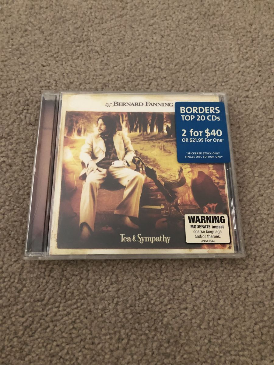 Bernard Fanning Tea & Sympathy CD ﻿ Vinyl, CD, and Bluray