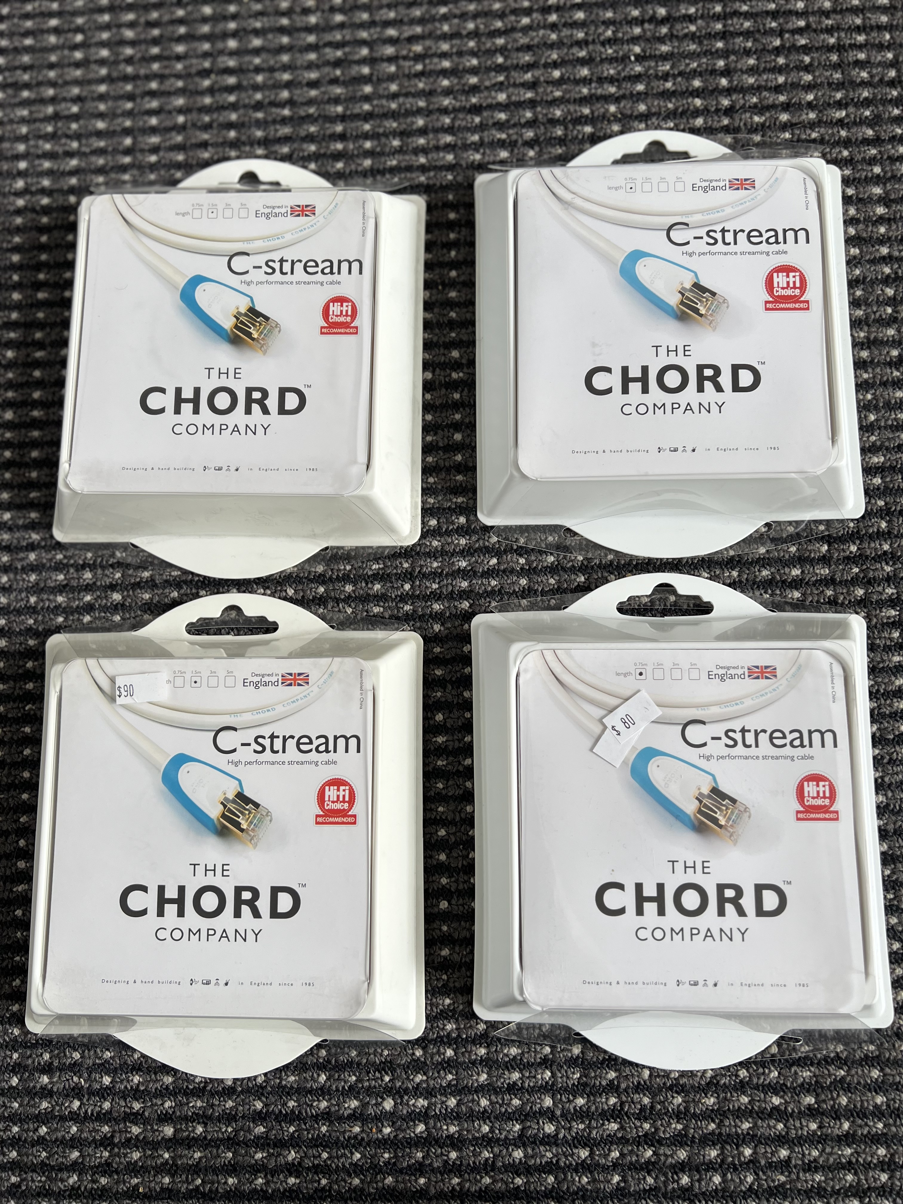 Chord C-Stream Ethernet Cable 0.75m |﻿ Hi-Fi and Cinema Cables  