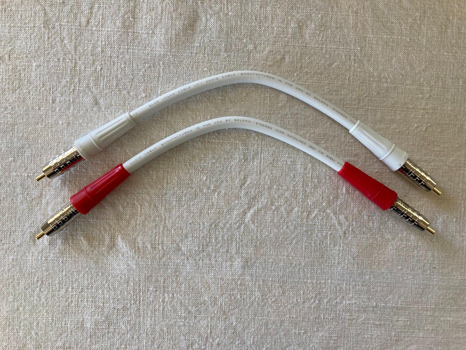 Blue Jeans Cable 15cm LC-1 RCA cables (pair)