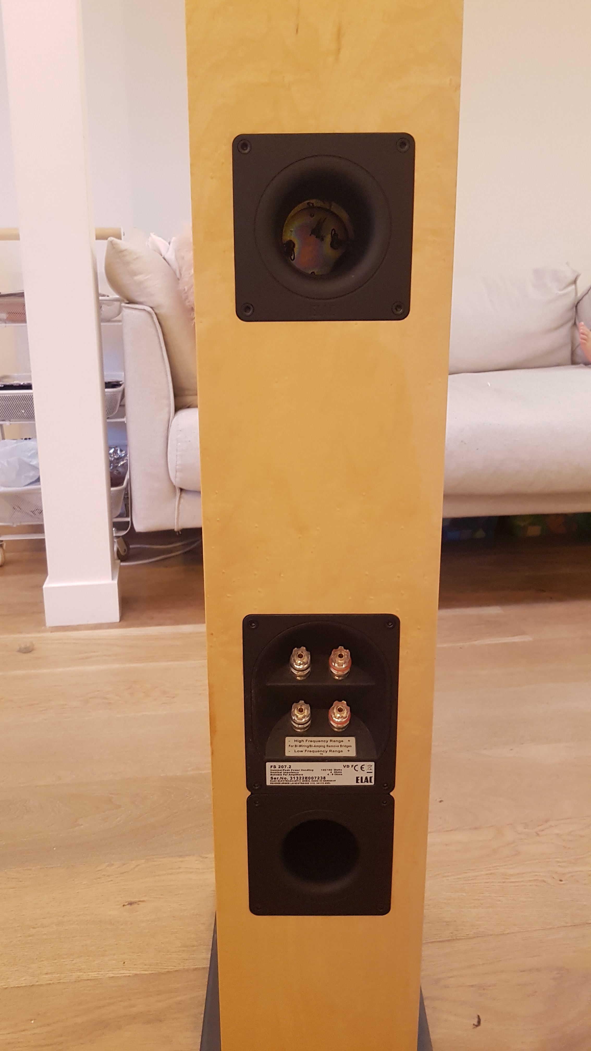 Elac FS-207.2 Speakers, Ribbon tweeter, Made in Germany - Stereo