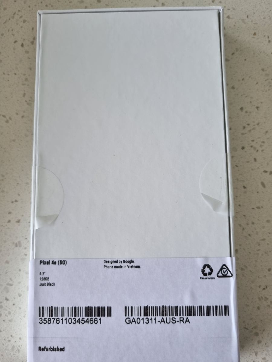 Google Pixel 4a 5G 128GB Just Black, Unlocked Unopened box ...