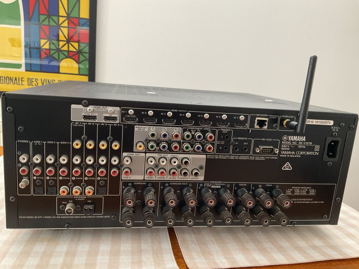 Yamaha RX V1079 receiver ﻿ Stereo, Home Cinema, Headphones Components