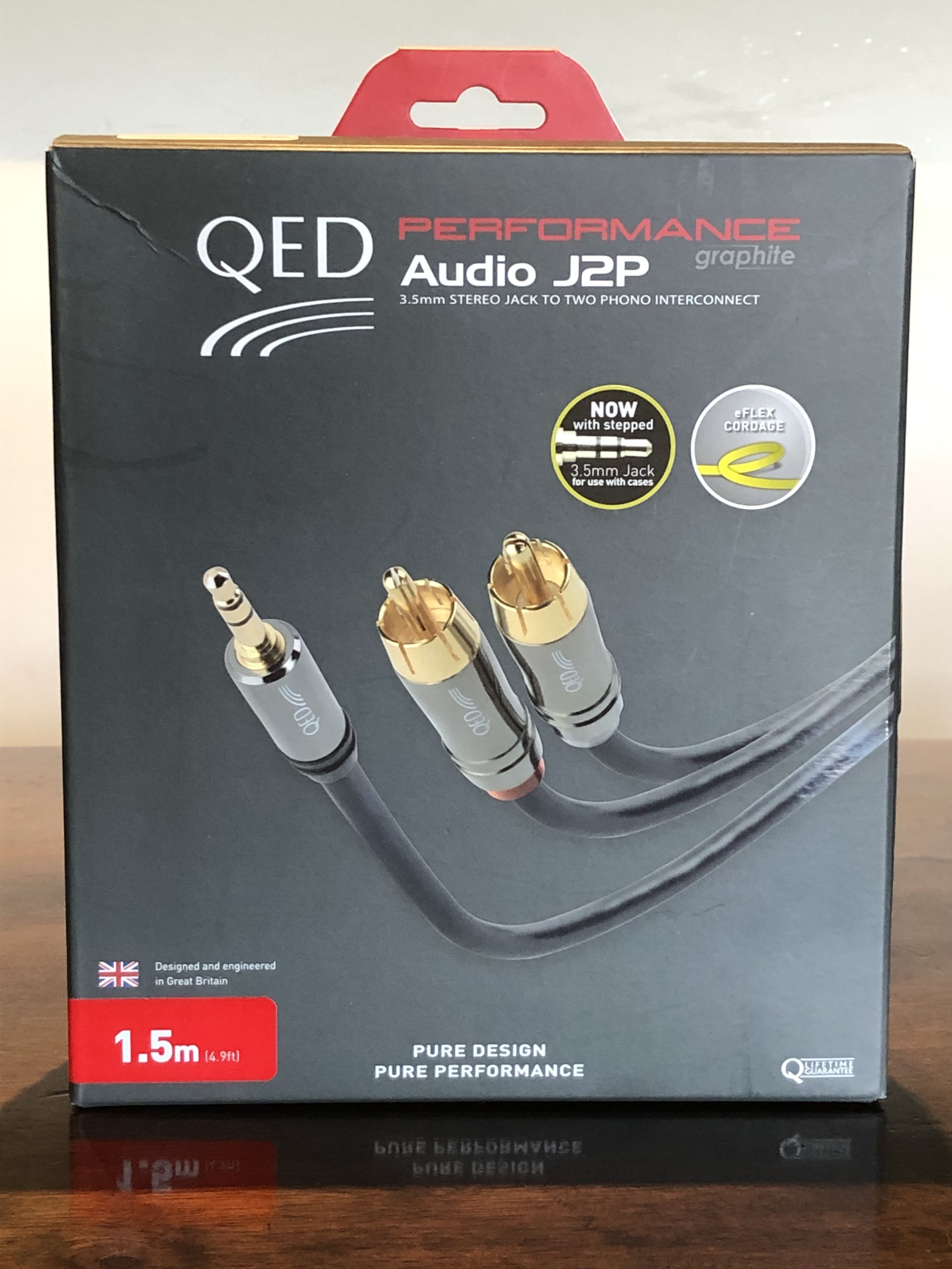 QED Performance Audio J2P Graphite 2/RCA-M/3.5mm 1.5m Cable |﻿ Hi-Fi ...