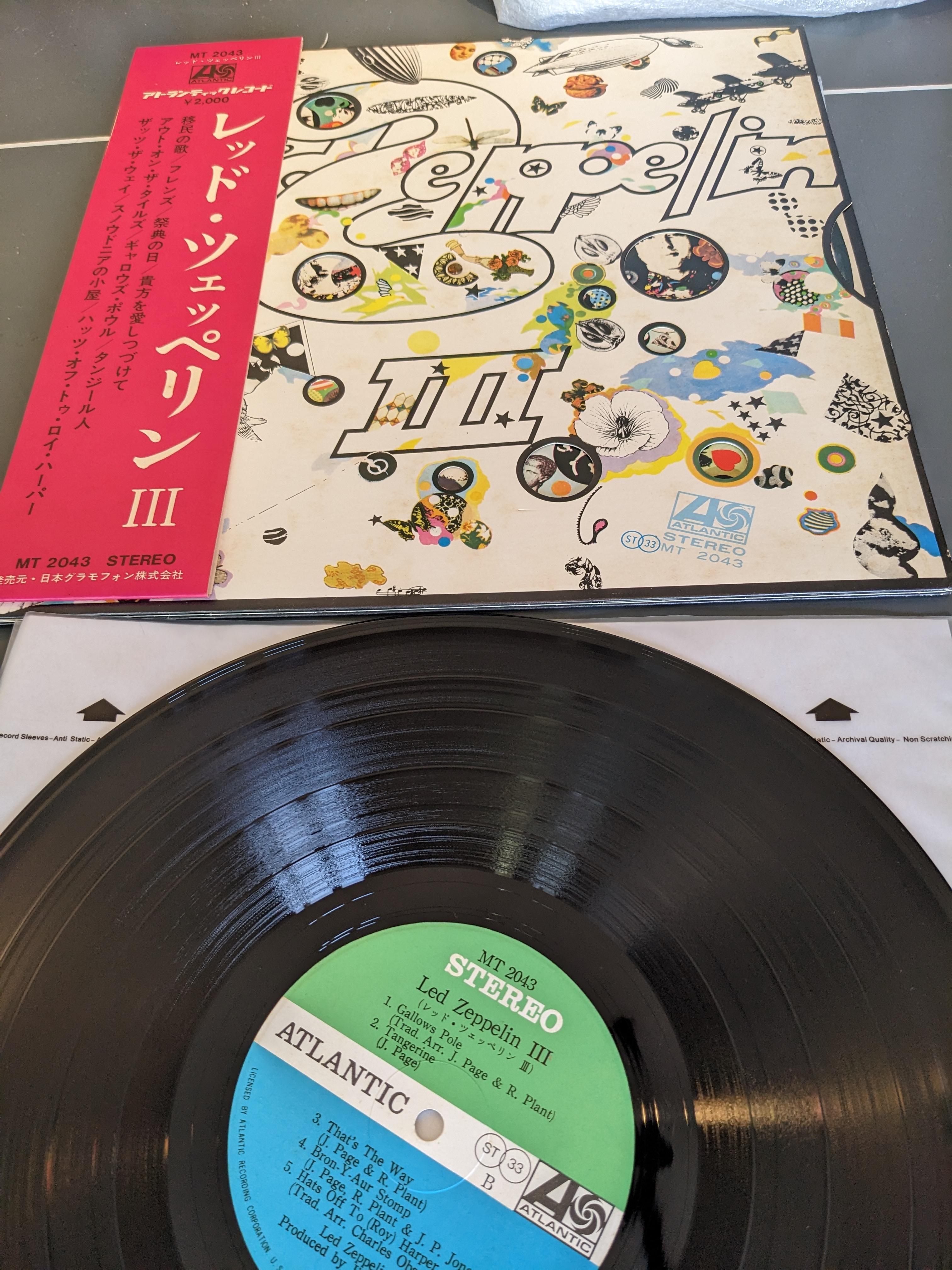 FS: Led Zeppelin III 1970 Japanese Pressing