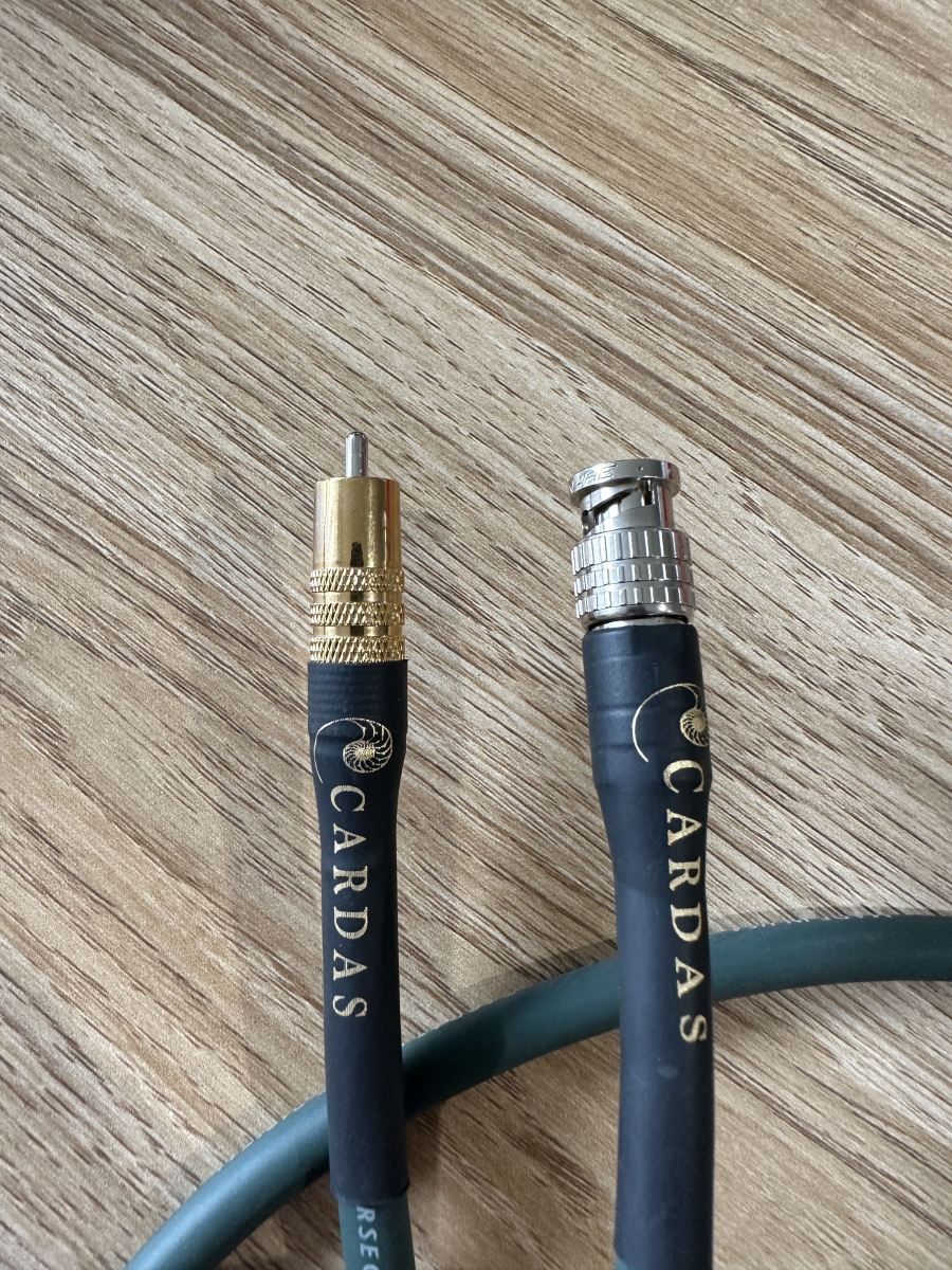 Cardas Parsec digital SPDIF cable. RCA to BNC 1m ﻿ HiFi and Cinema