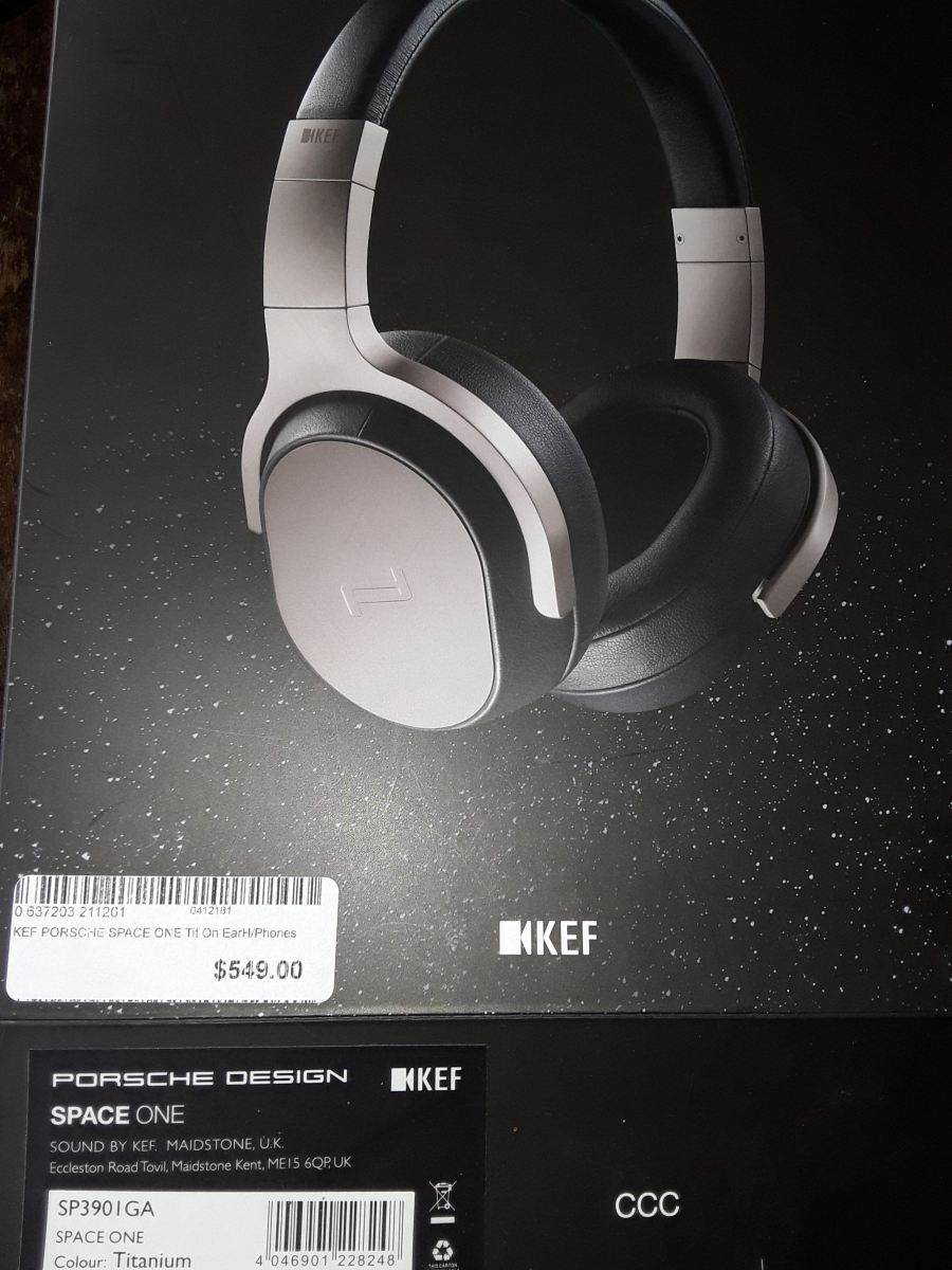KEF PORSCHE DESIGN SPACE ONE HEADPHONES ﻿ Stereo, Home Cinema