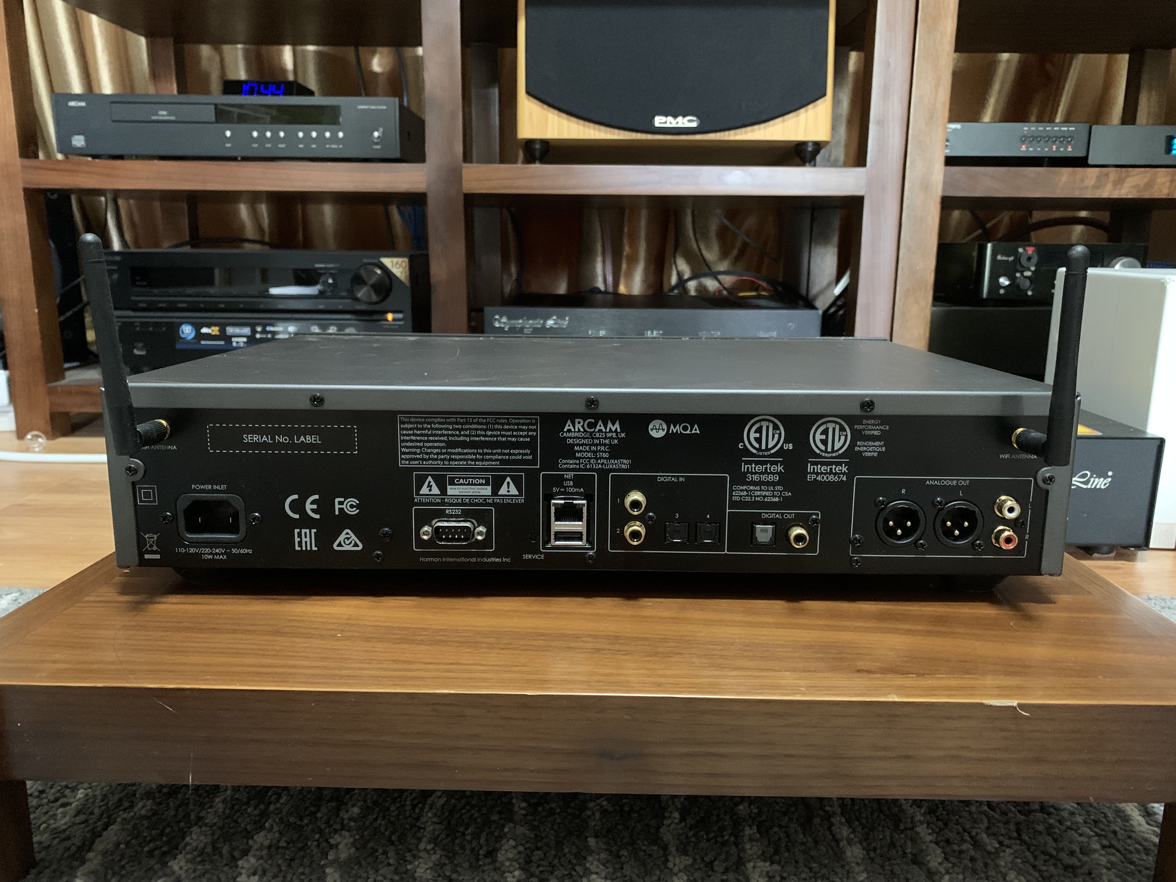 St60 Rear Arcam ST60 Streamer DAC - Stereo, Home Cinema, Headphones Components ...