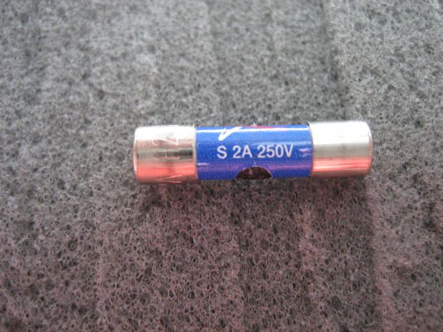 Synergistic Research Blue 2A, small, slow-blow fuse