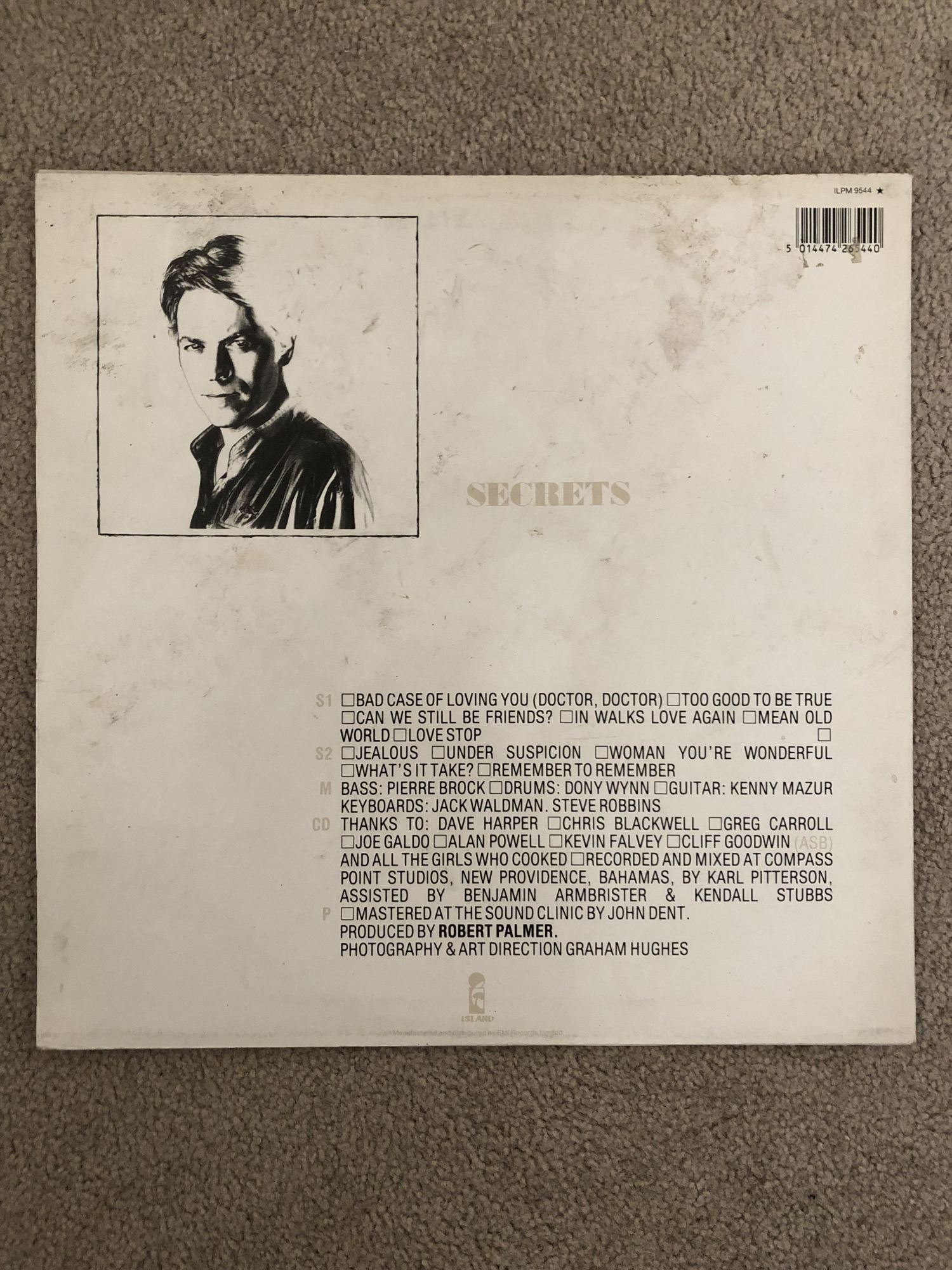 Robert Palmer Secrets 1986 Vinyl ﻿ Vinyl, CD, and Bluray