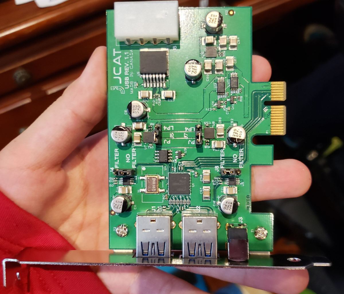 JCat Audiophile USB card V 1.1 ﻿ HiFi and Cinema Cables & Accessories