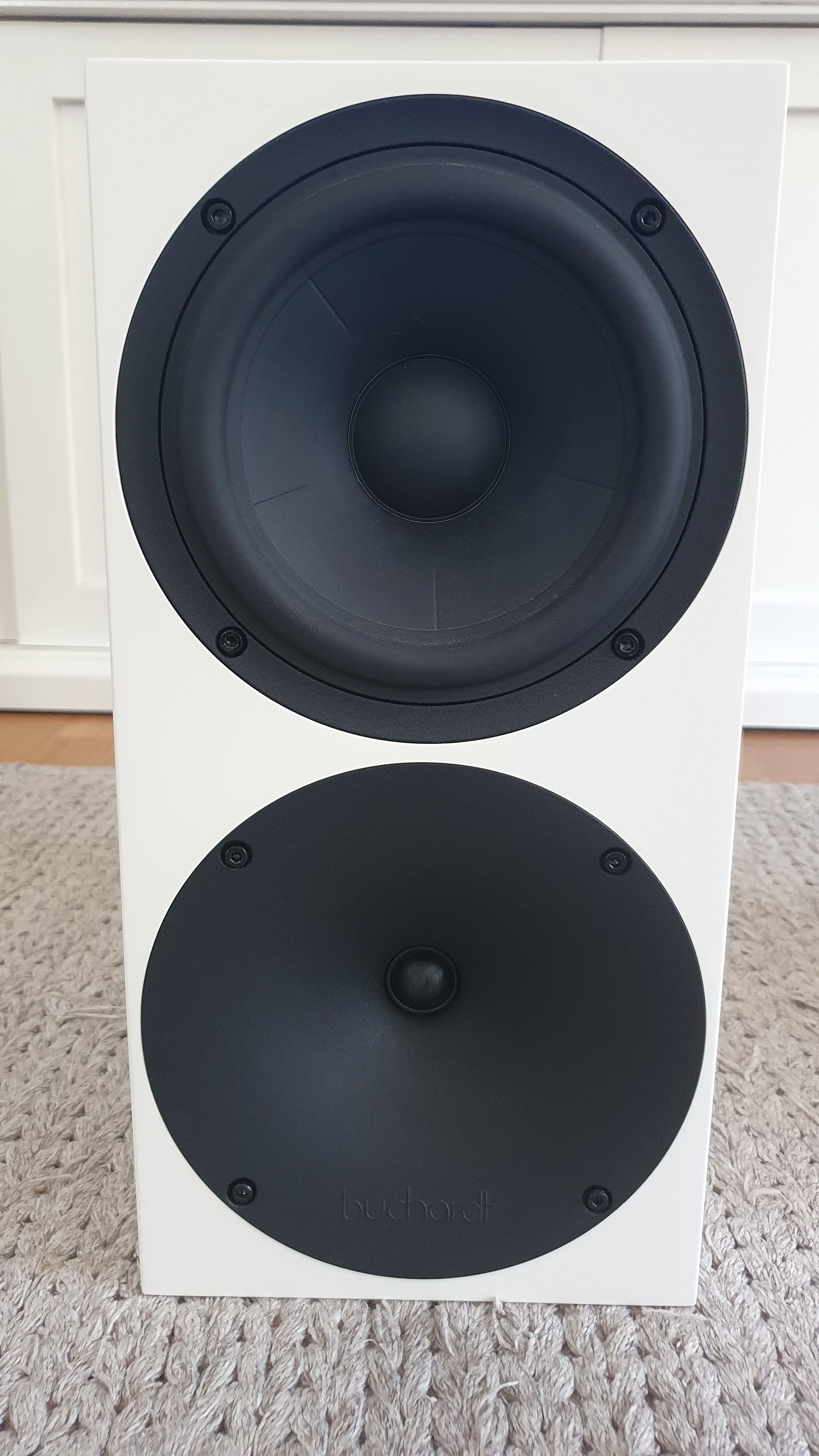 Buchardt S400 MKI White Bookshelf Speakers ﻿ Stereo, Home Cinema