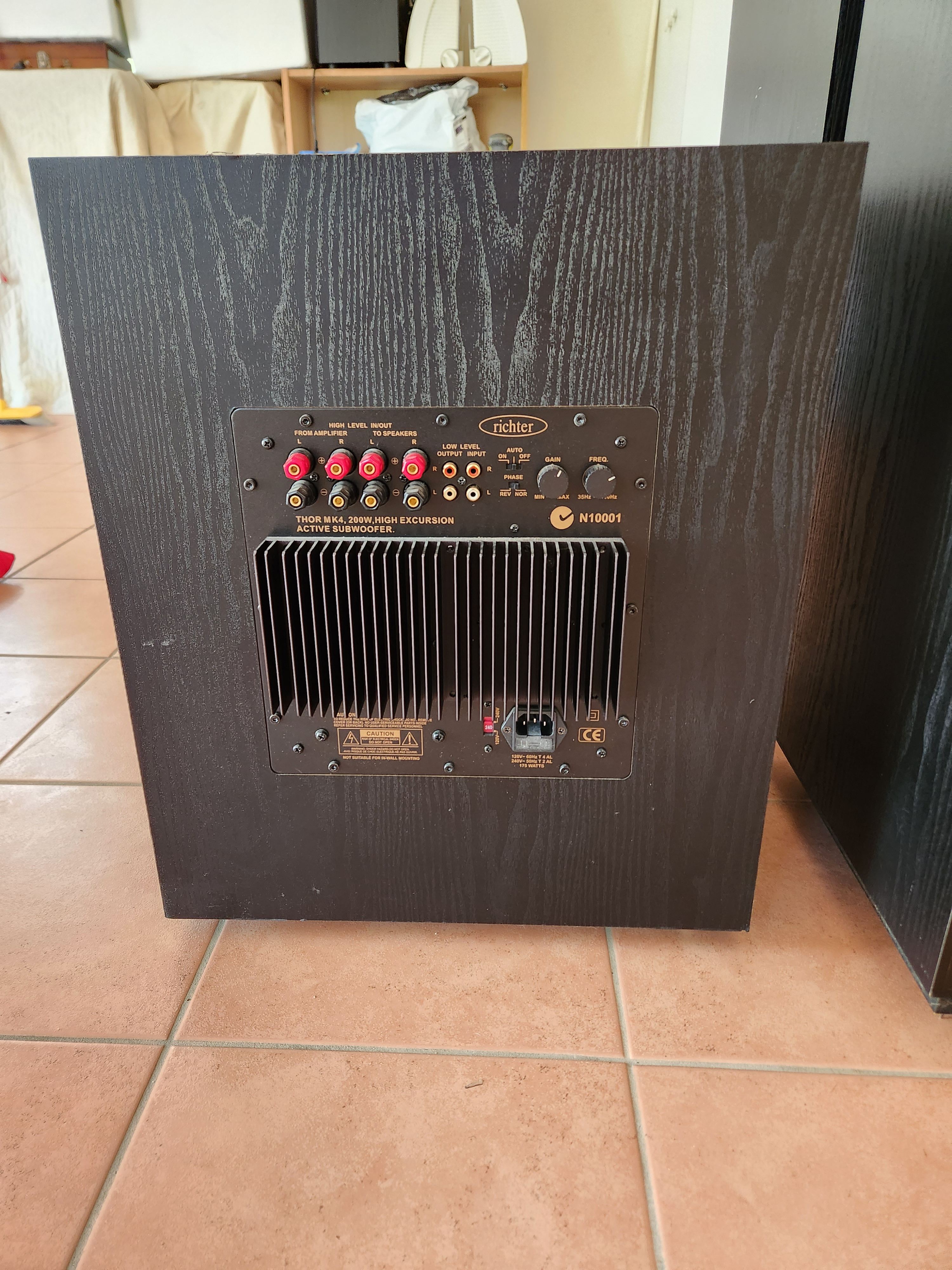 Richter Thor MK4 19Hz - 180Hz, 200w RMS - Stereo, Home Cinema ...