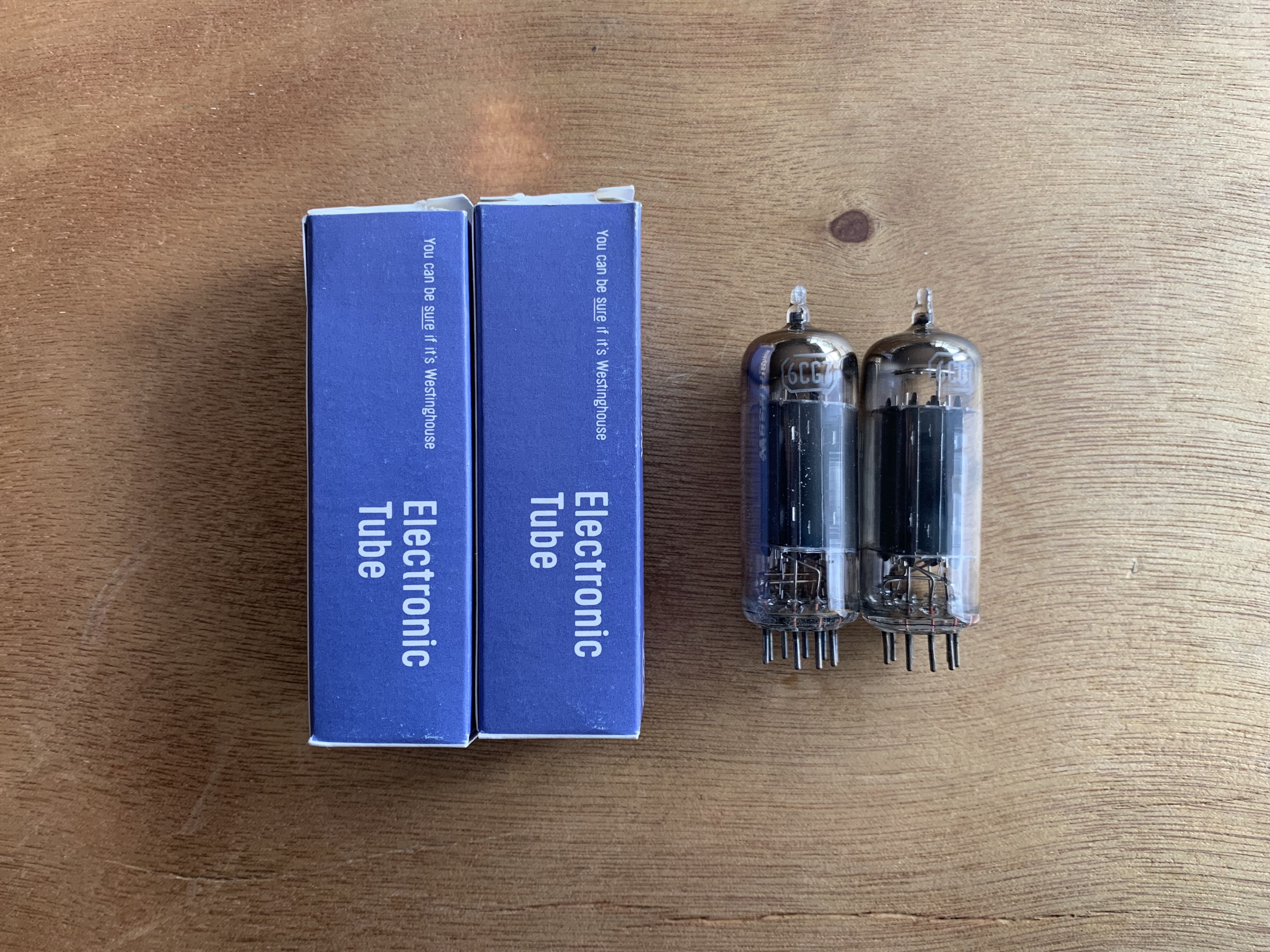 2x RCA 6CG7 / 6FQ7 (NOS) Matched Black Plates - #1 - Hi-Fi and Cinema ...