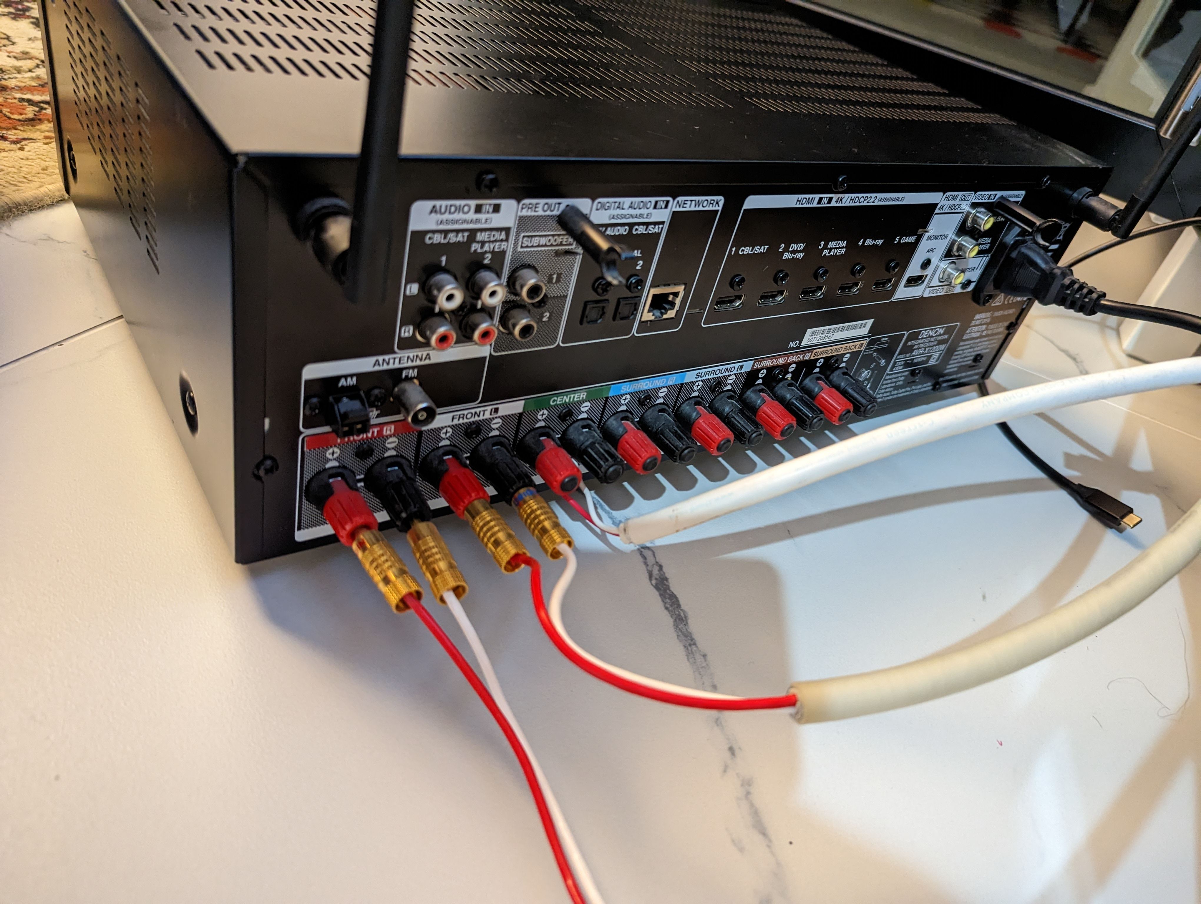 Denon AVR X1200W 4K 7.2 Channel AVR ﻿ Stereo, Home Cinema