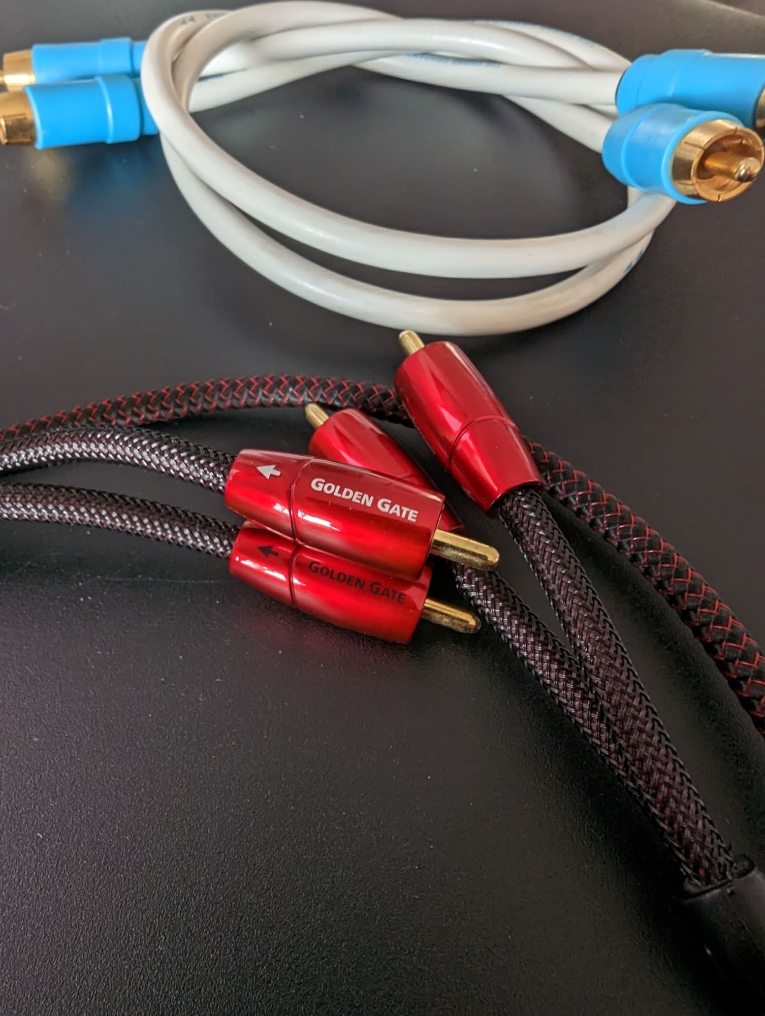 2 X RCA cables Audioquest & Chord ﻿ HiFi and Cinema Cables