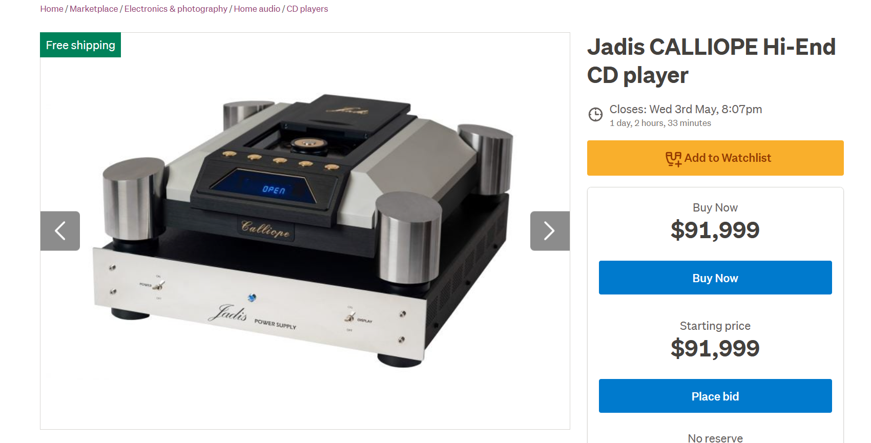 The most expensive CD player in NZ too much for me ) ﻿ Digital