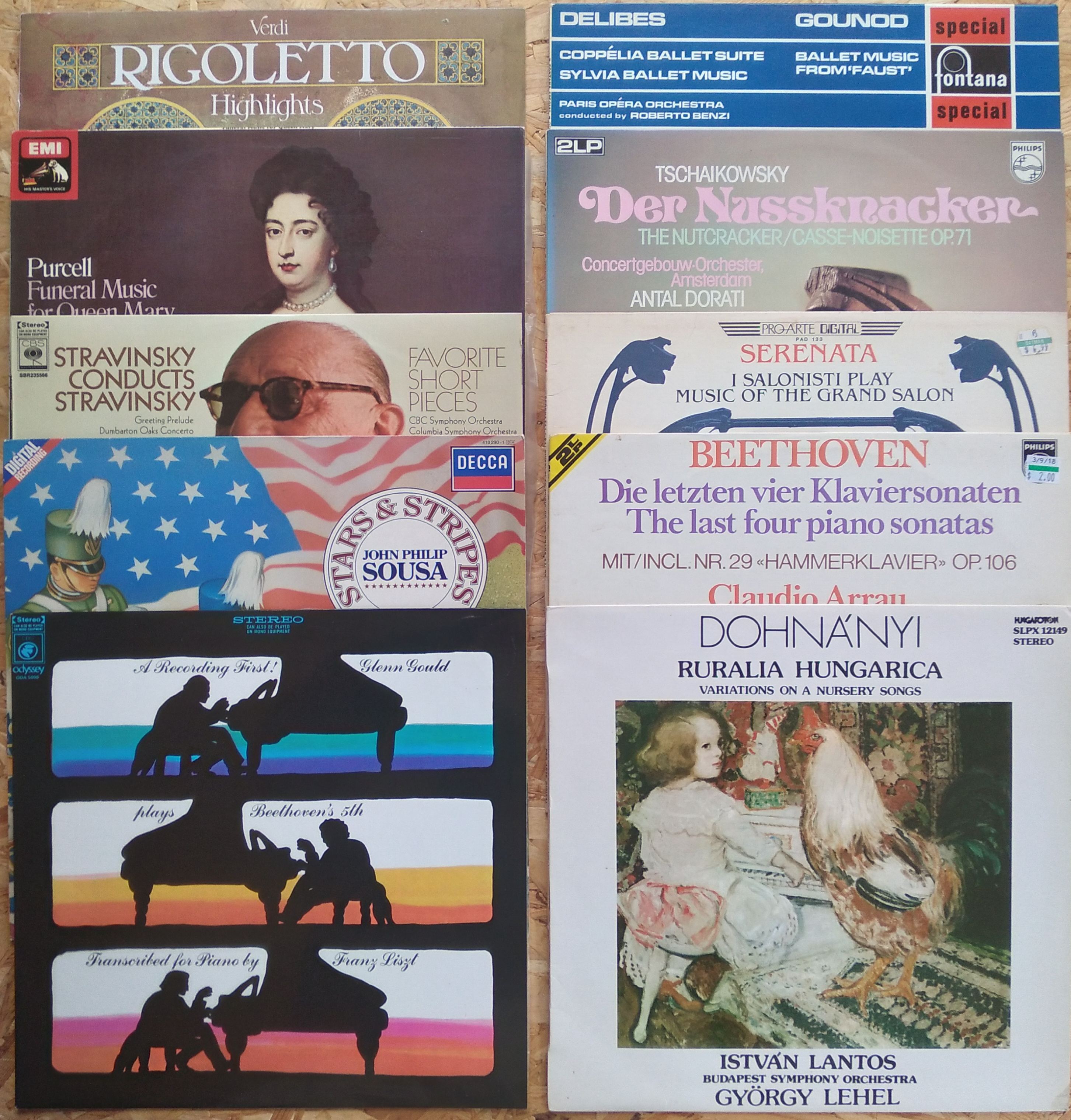 Classical vinyl record LP bundle of 10 - Lot 3