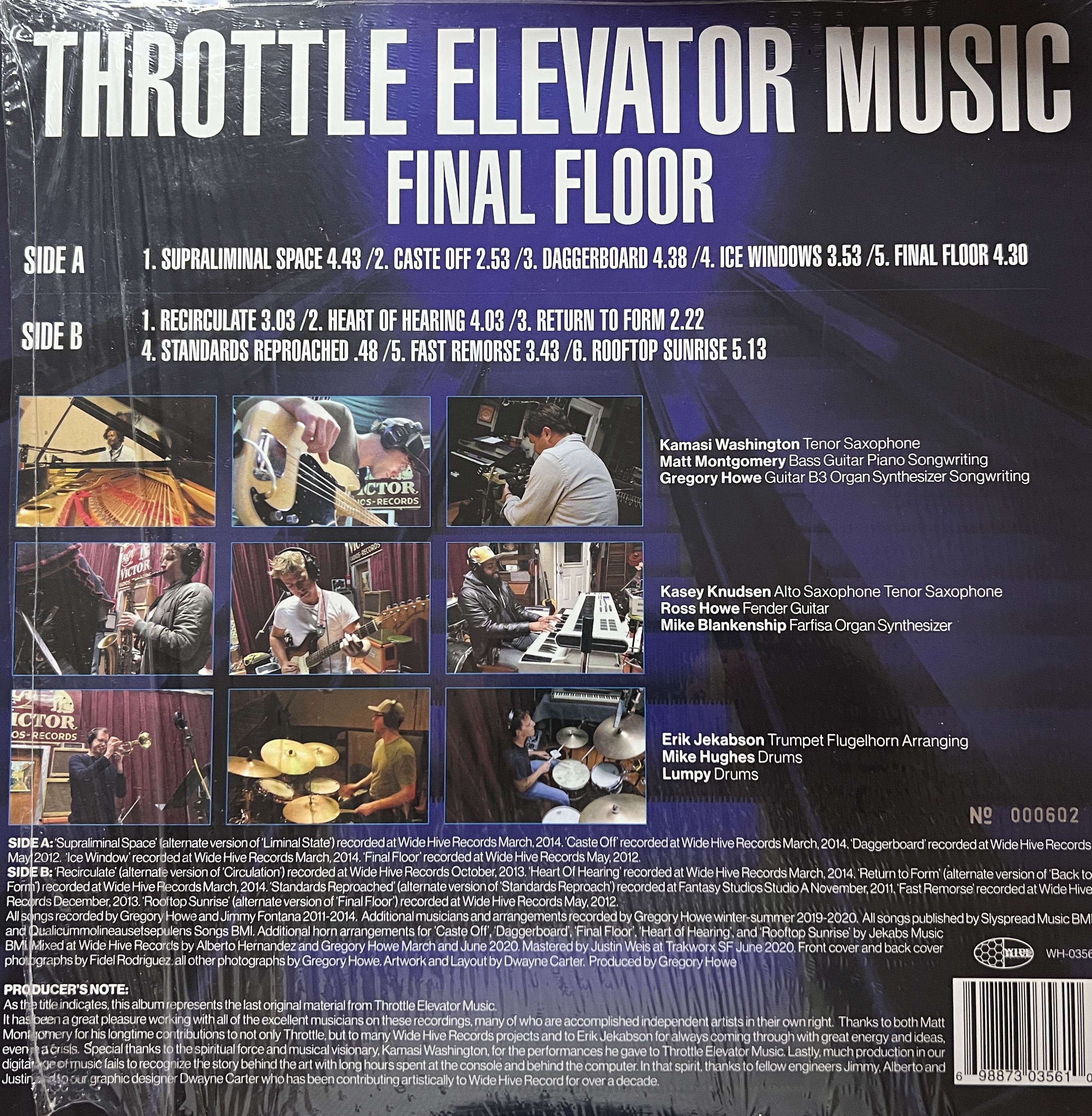 Throttle Elevator Music Final Floor LP ﻿ Vinyl, CD, and Bluray