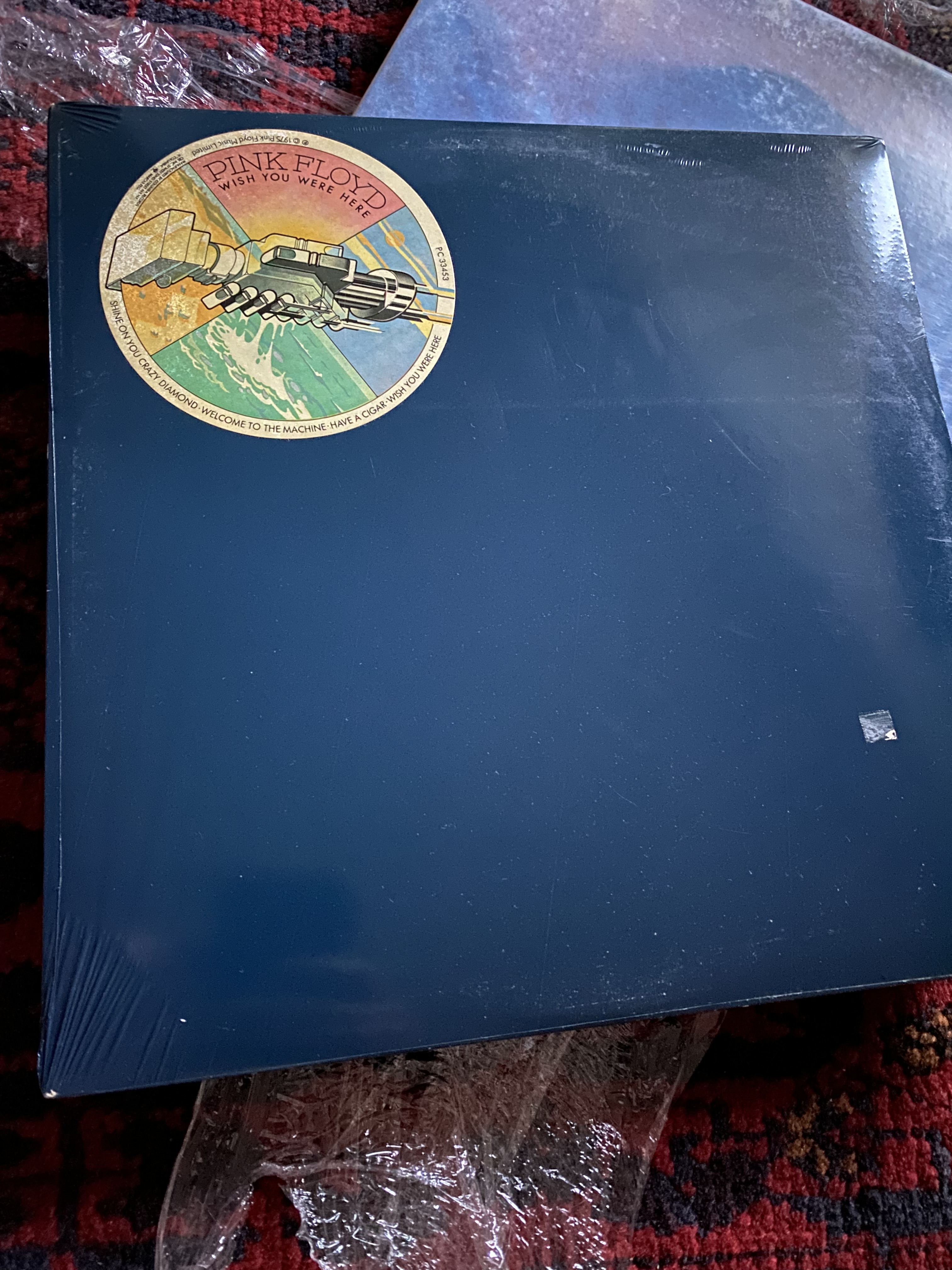 EOI Sealed Pink Floyd Wish You Were Here Blue Shrink 1975