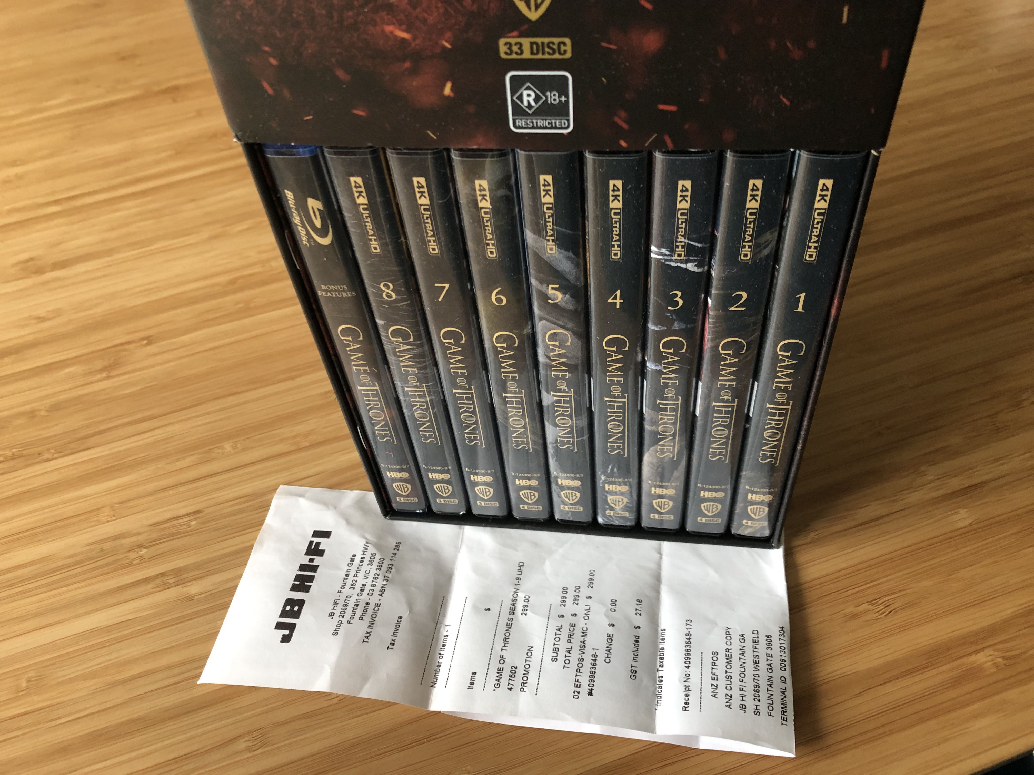 GAME OF THRONES: THE COMPLETE SERIES 4K UHD BOX SET |﻿ Vinyl, CD, and - Game Of Thrones 4k Box Set Uk