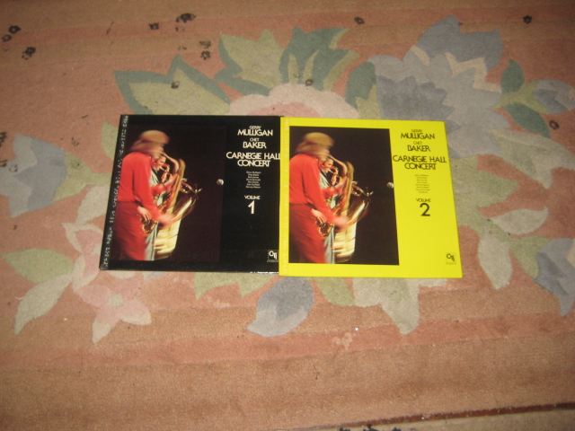 gerry mulligan live at carnegie hall vol 1 and 2 lps