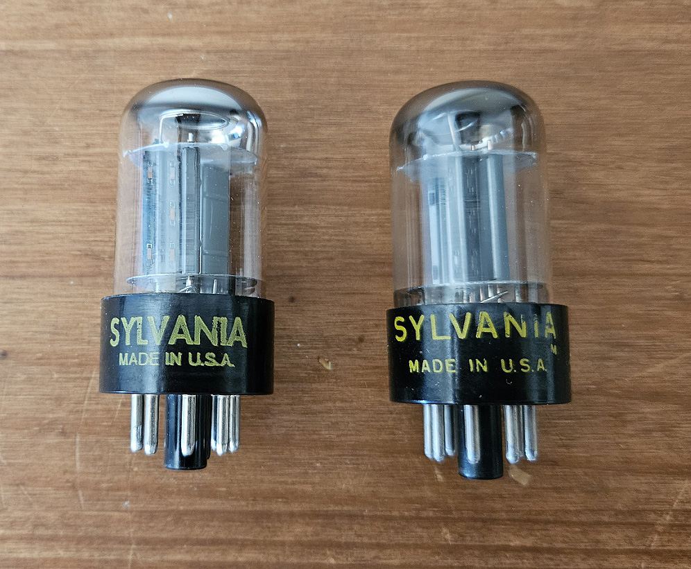 Paire De Tubes Préampli 6SN7GTB Sylvania - Valves Audio Vintage - Lot De 2