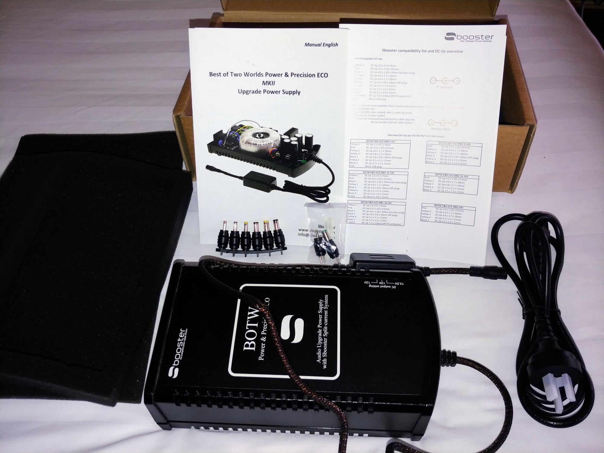 Sbooster 12-13V PSU audio upgrade (BOTW P&P ECO) Mark II