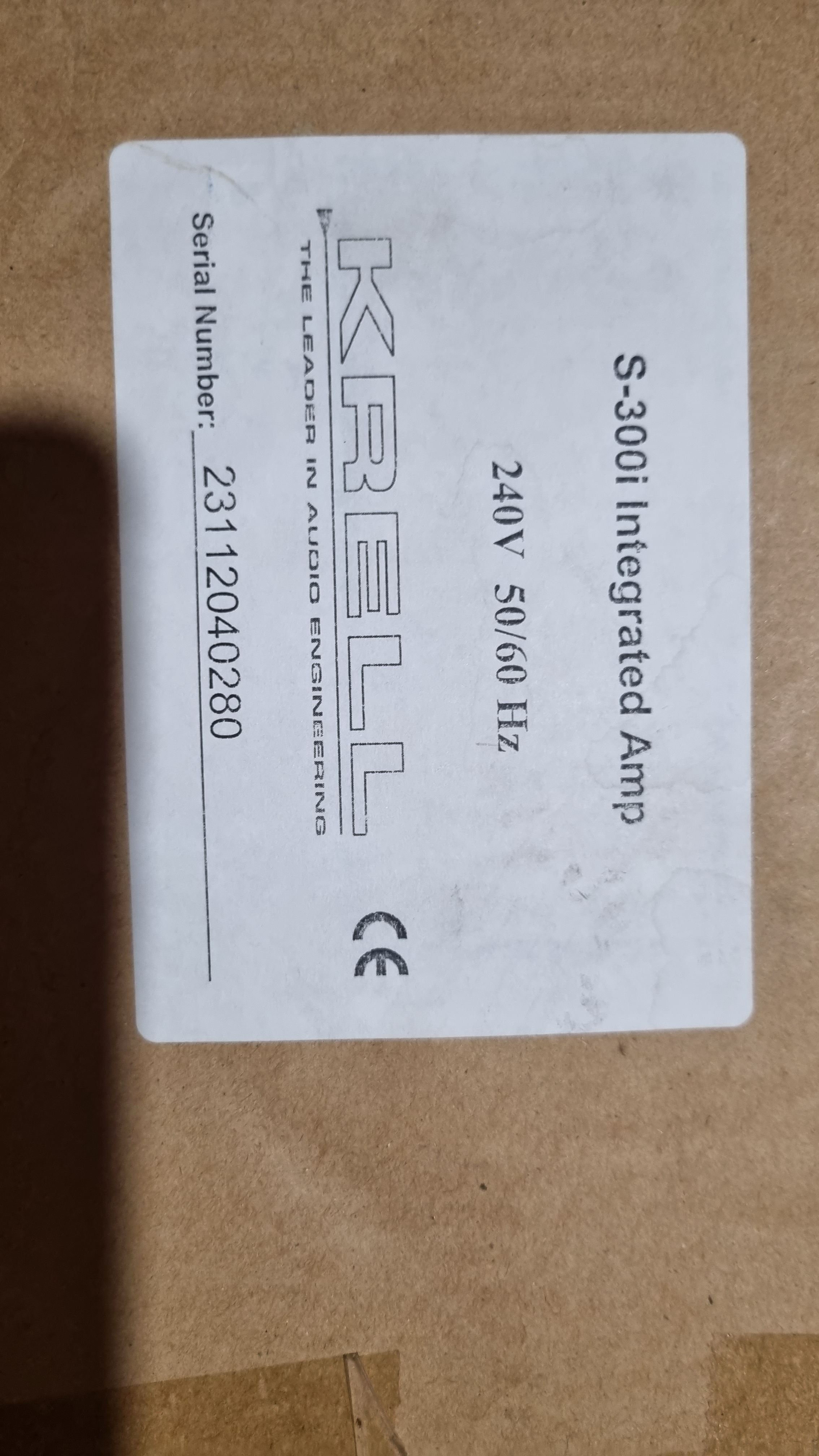 Krell S300i Integrated Amplifier in Prestine Condition - Stereo, Home ...