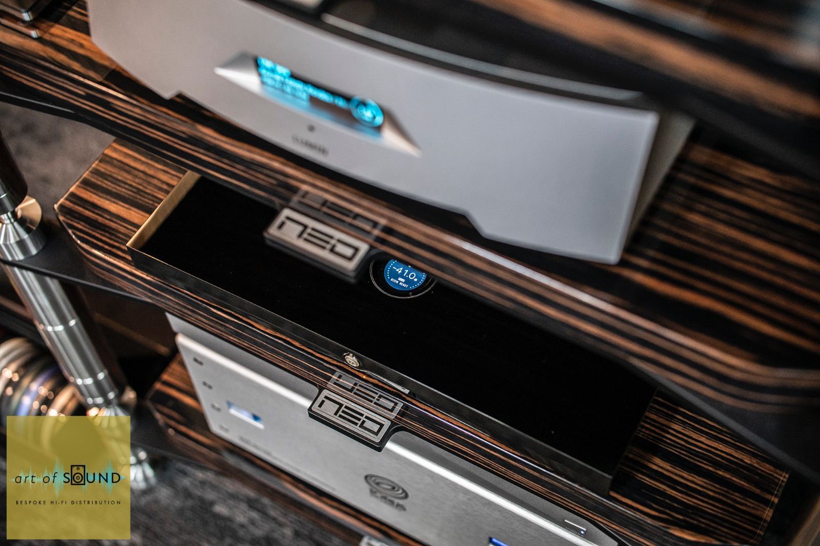 NEO Quattron Reference 4-Tier Rack - Makassar Ebony Gloss