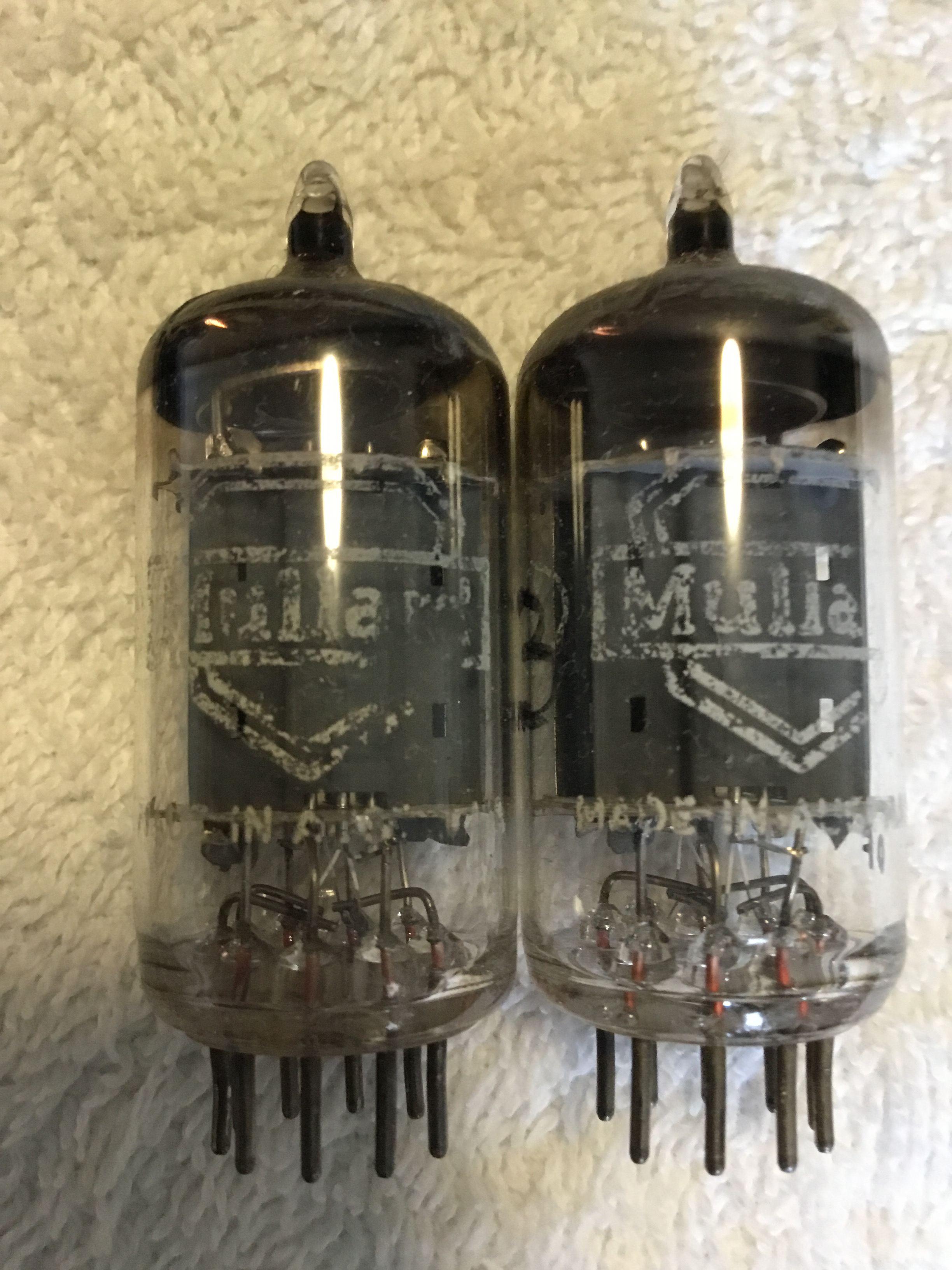 MULLARD MADE IN AUSTRALIA 12AU7 X2 INPUT TUBES - Hi-Fi and Cinema ...