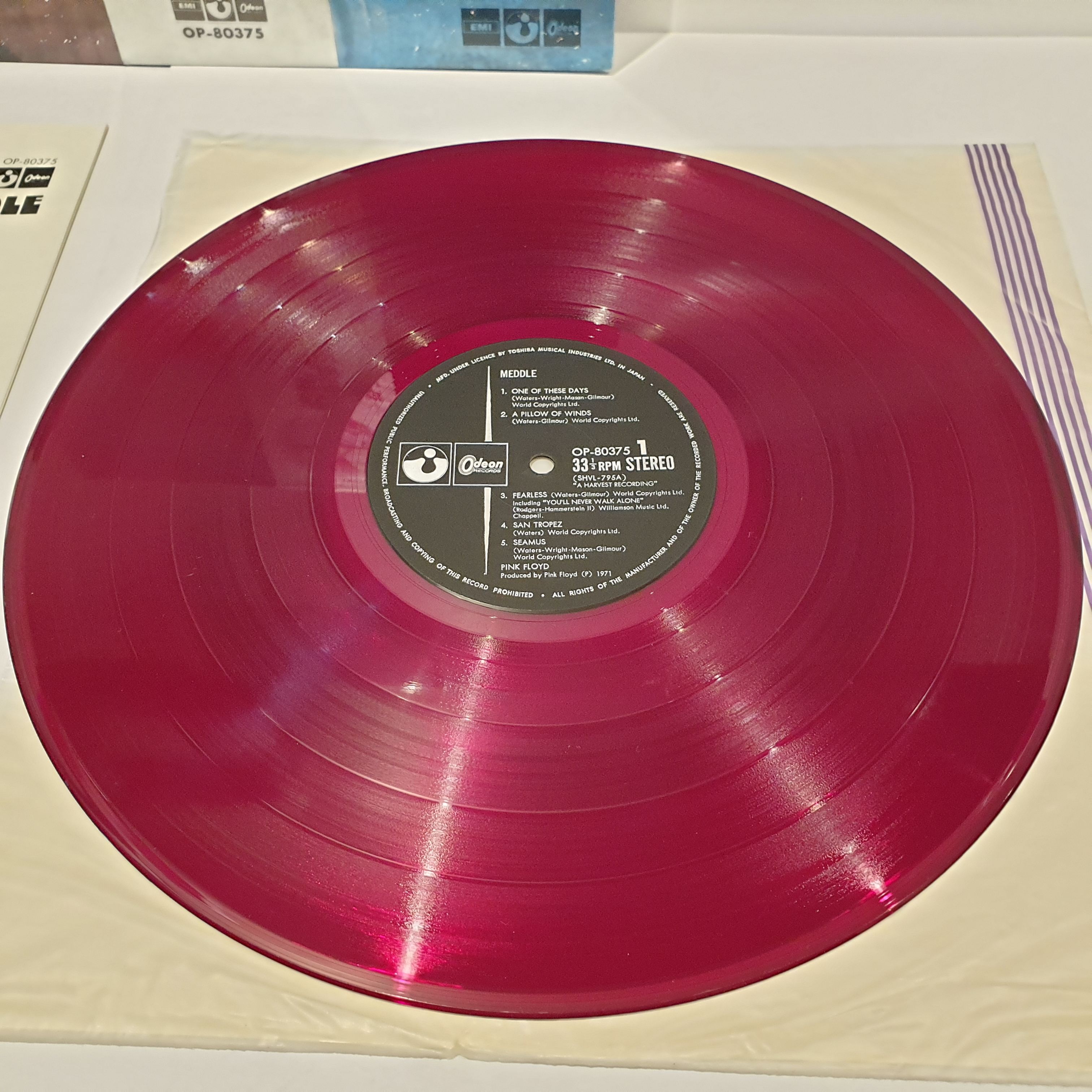 Pink Floyd - Meddle - Red Vinyl - Vinyl, CD, and Blu-ray