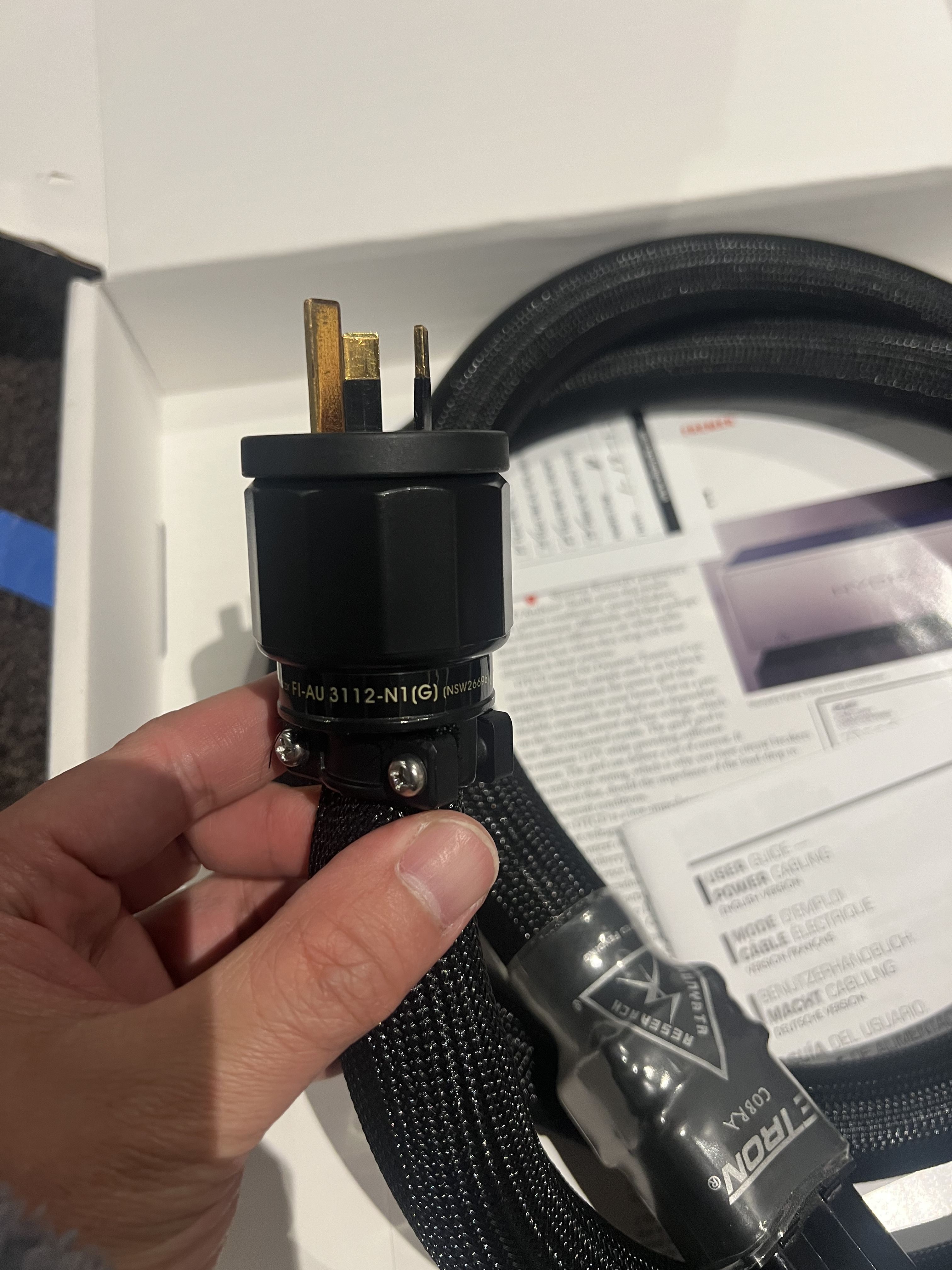 Shunyata Cobra - C19 -AUS plug |﻿ Hi-Fi and Cinema Cables & Accessories