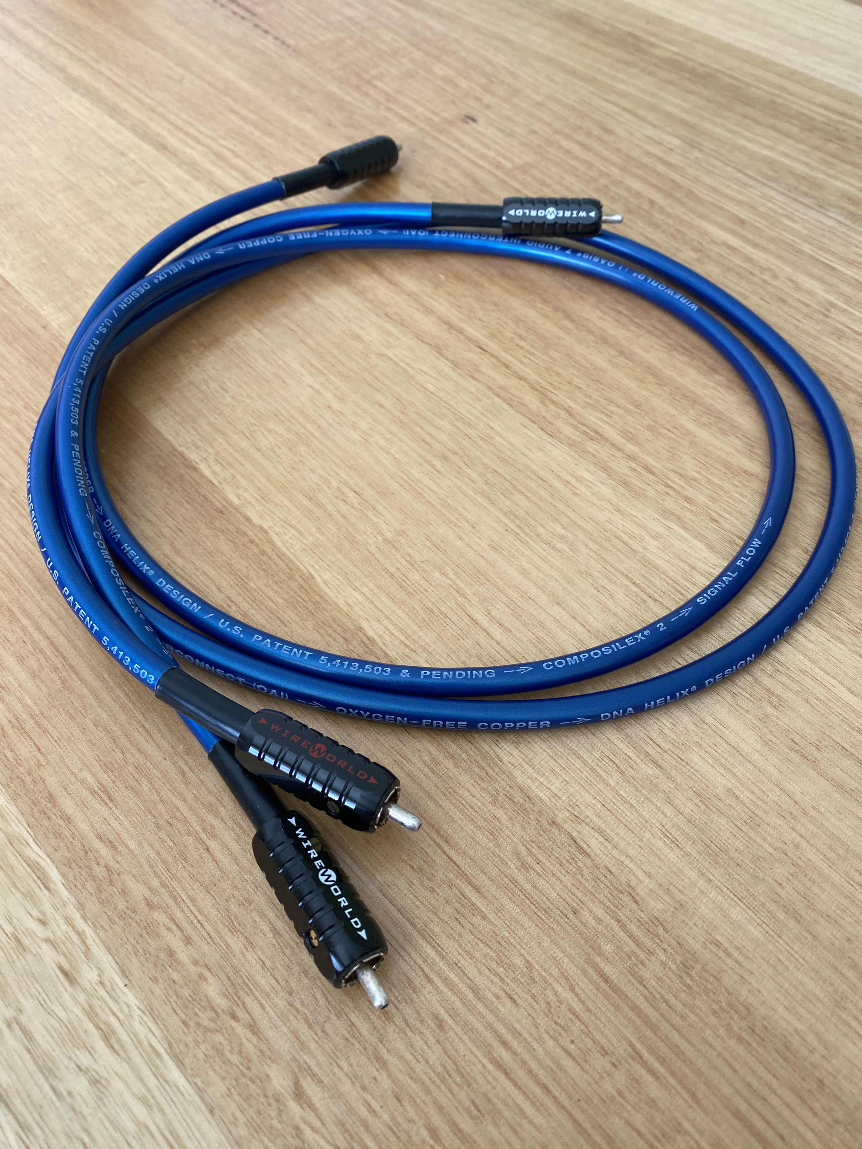 WIREWORLD RCAケーブル OASIS7 Wireworld Oasis 7 RCA Interconnect Silver Clad: 3' single