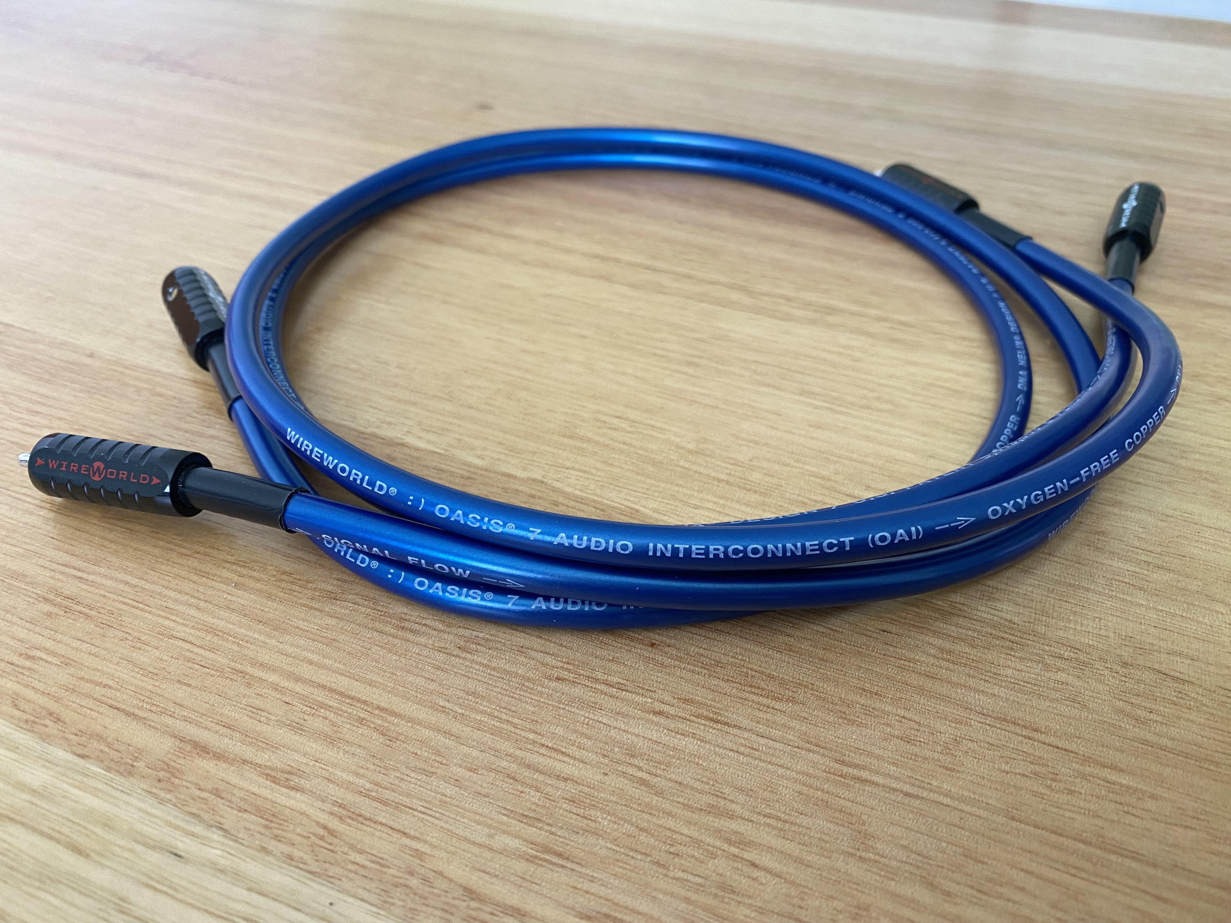 WIREWORLD RCAケーブル OASIS7 Wireworld Oasis 7 2 RCA to 2 RCA Audio Cable