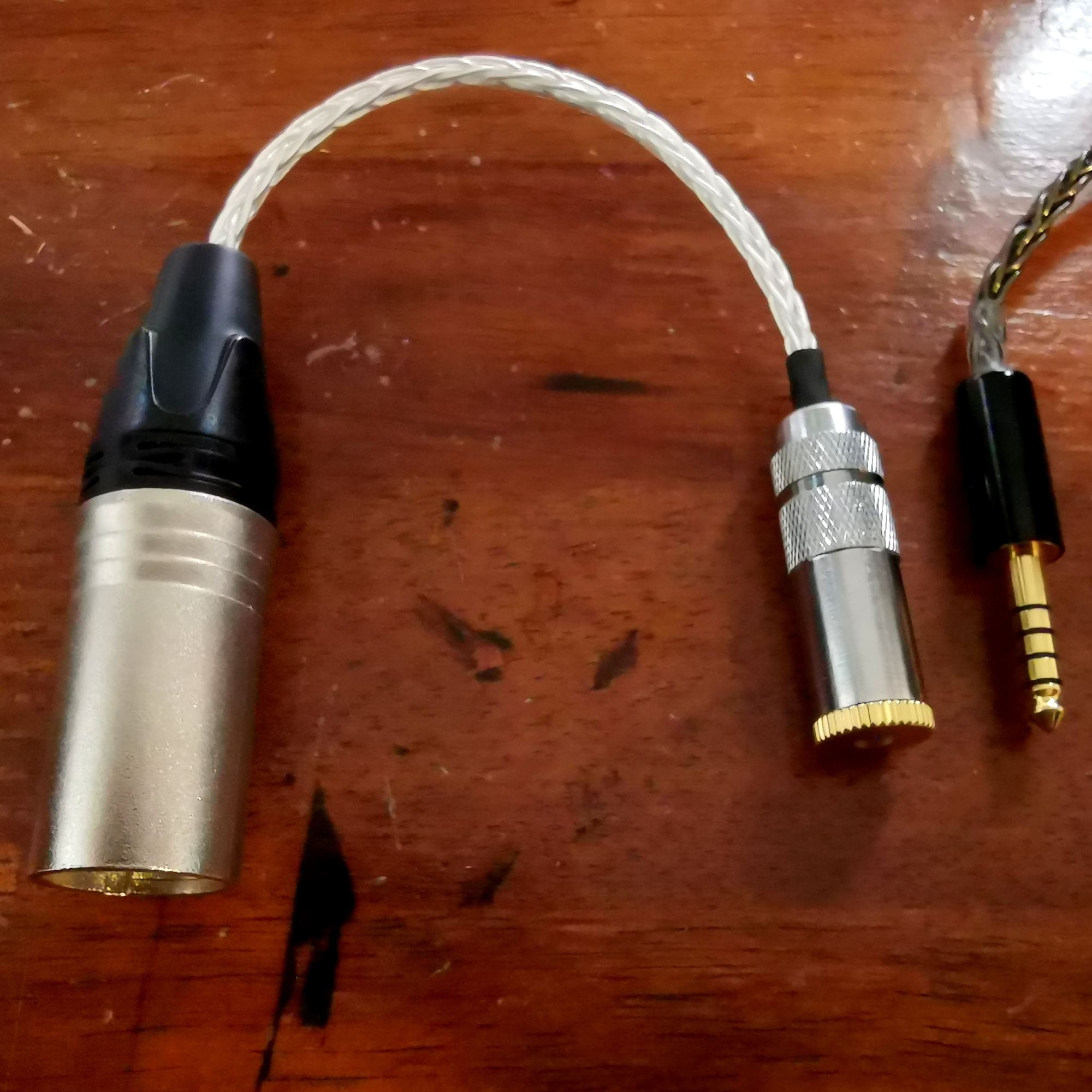 Balanced headphone adapter 4.4mm Pentacon to 4 pin XLR ﻿ HiFi and