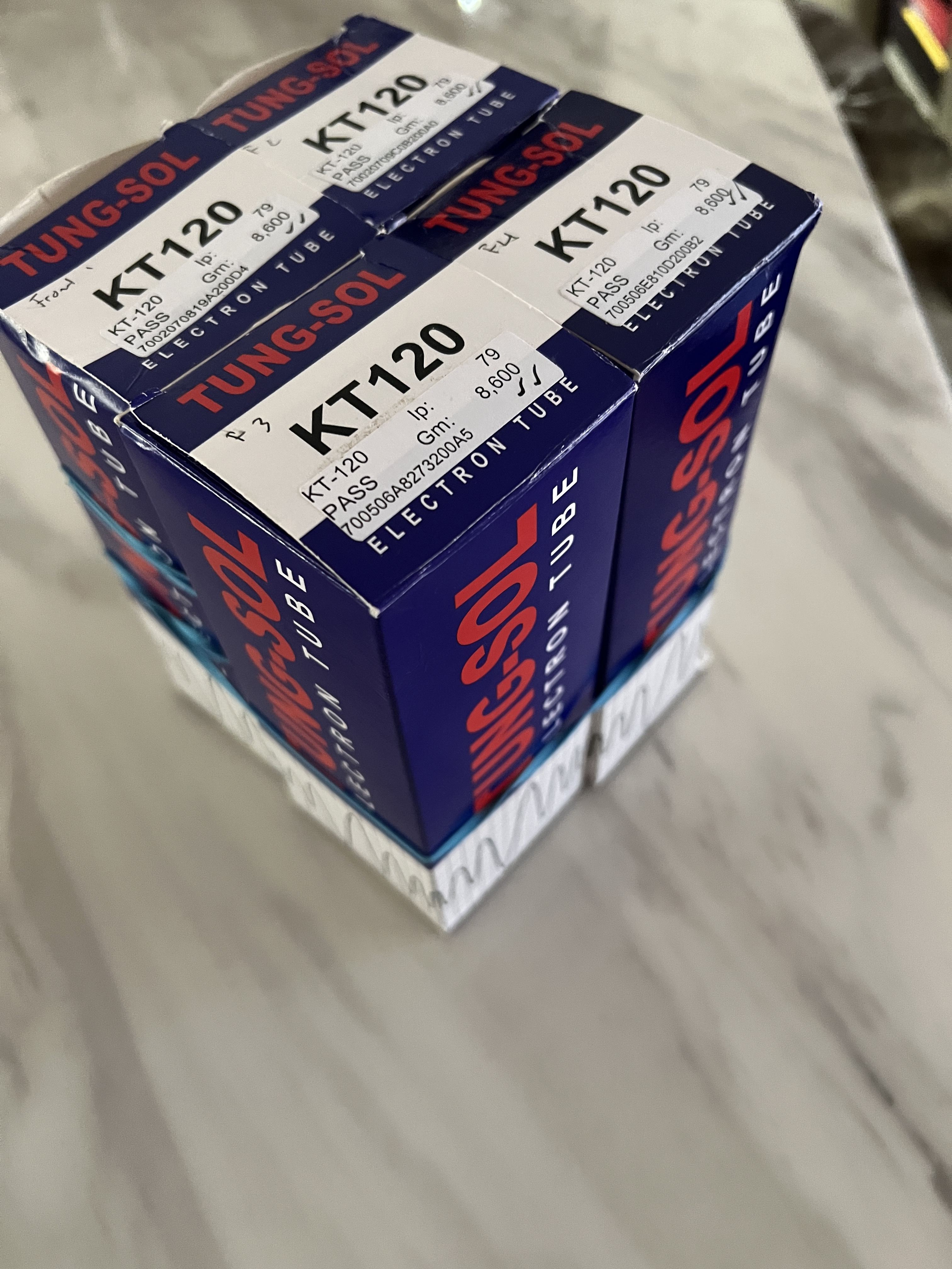 SOLD Elsewhere KT120 Power Tubes 4 ﻿ HiFi and Cinema Cables & Accessories