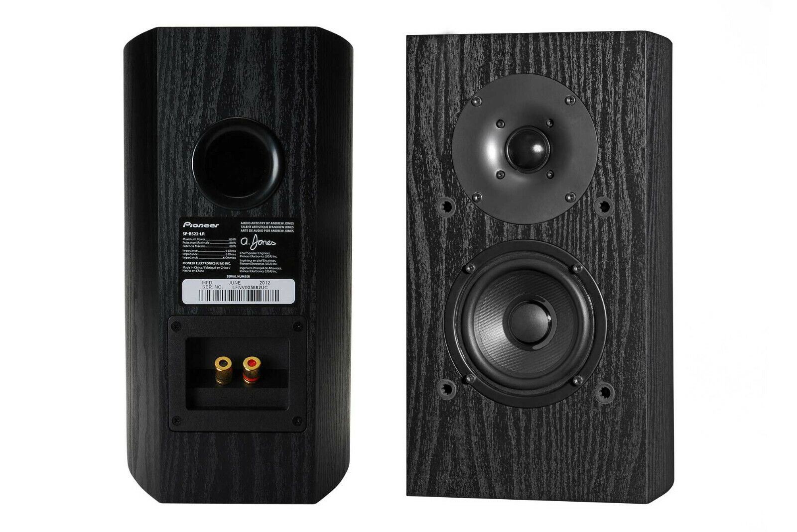 Pioneer SP BS22LR Speakers (Andrew Jones Design) ﻿ Stereo, Home